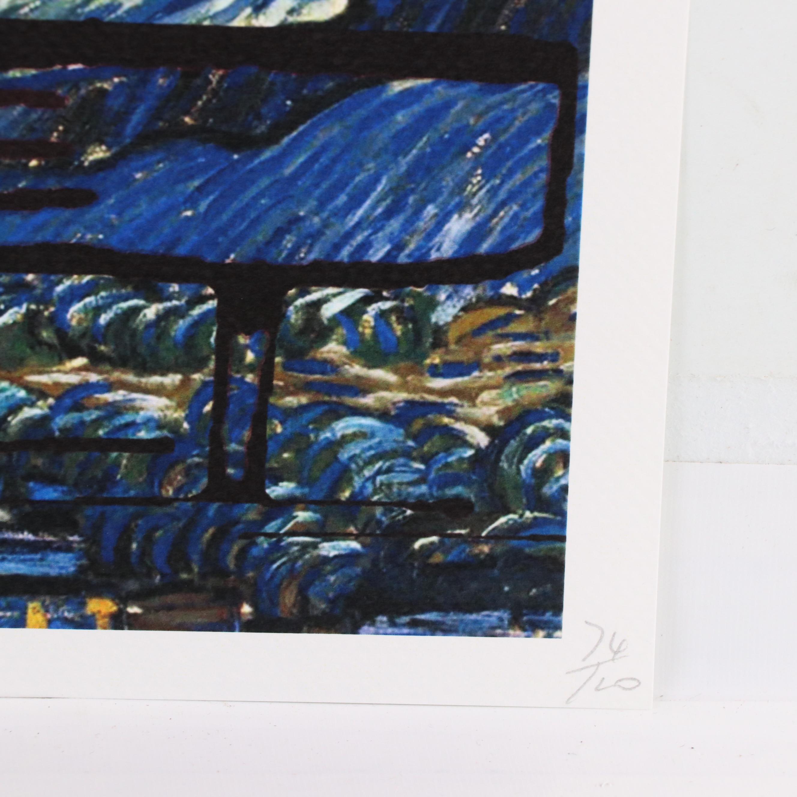 Death NYC Pop Art Graphic Print of Snoopy x Van Gogh, 2023