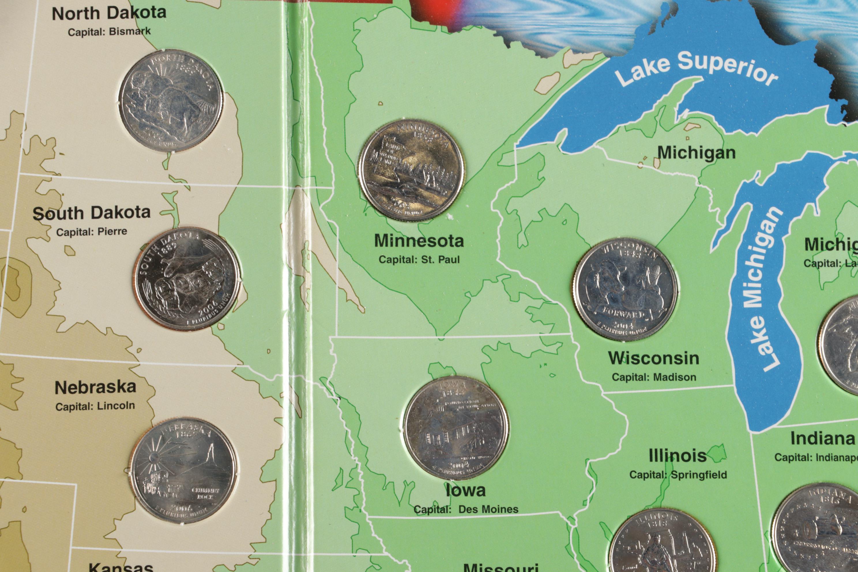 United States Commemorative Quarter Collection and Other US Coins