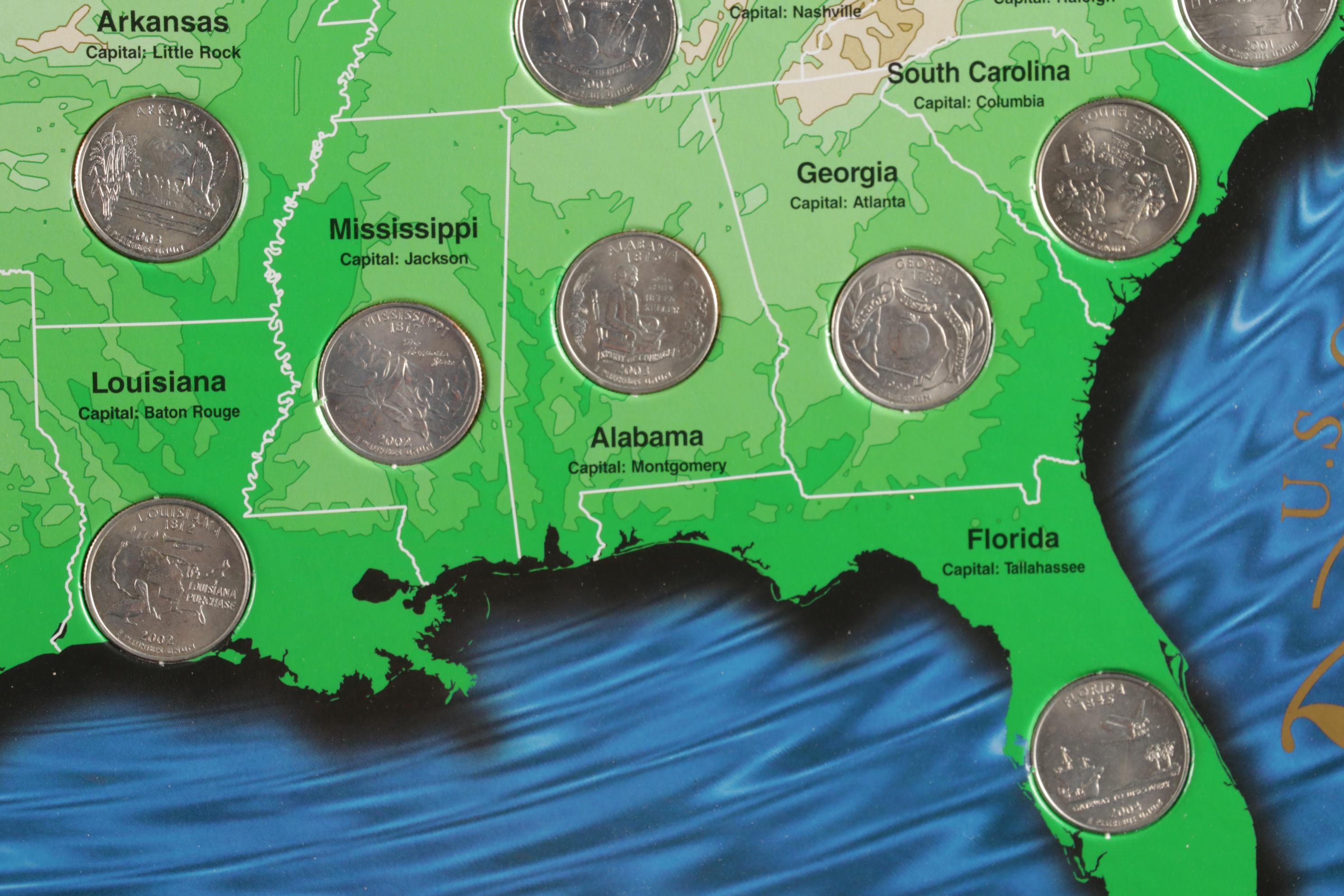 United States Commemorative Quarter Collection and Other US Coins