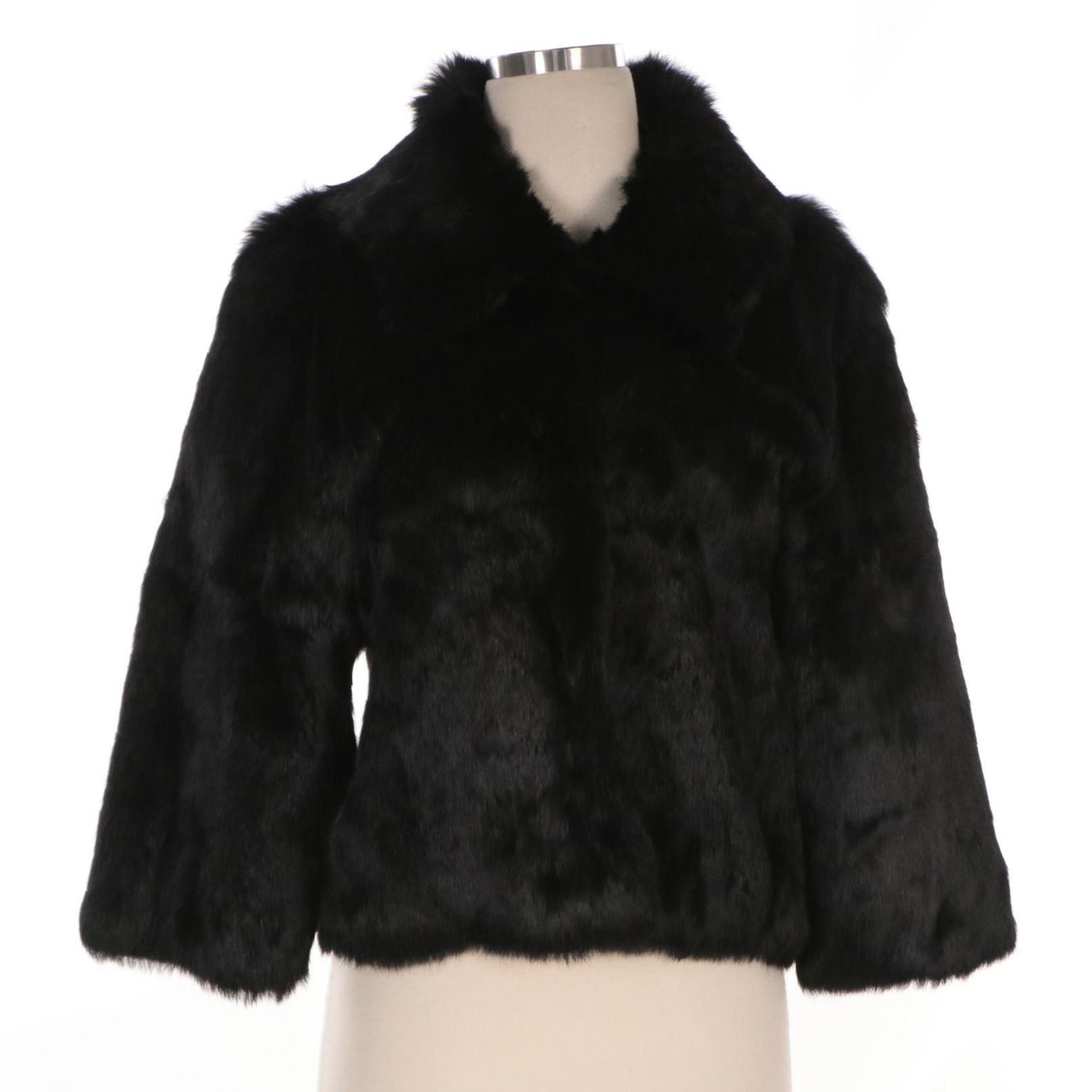 Cejon Accessories Black Rabbit Fur Jacket