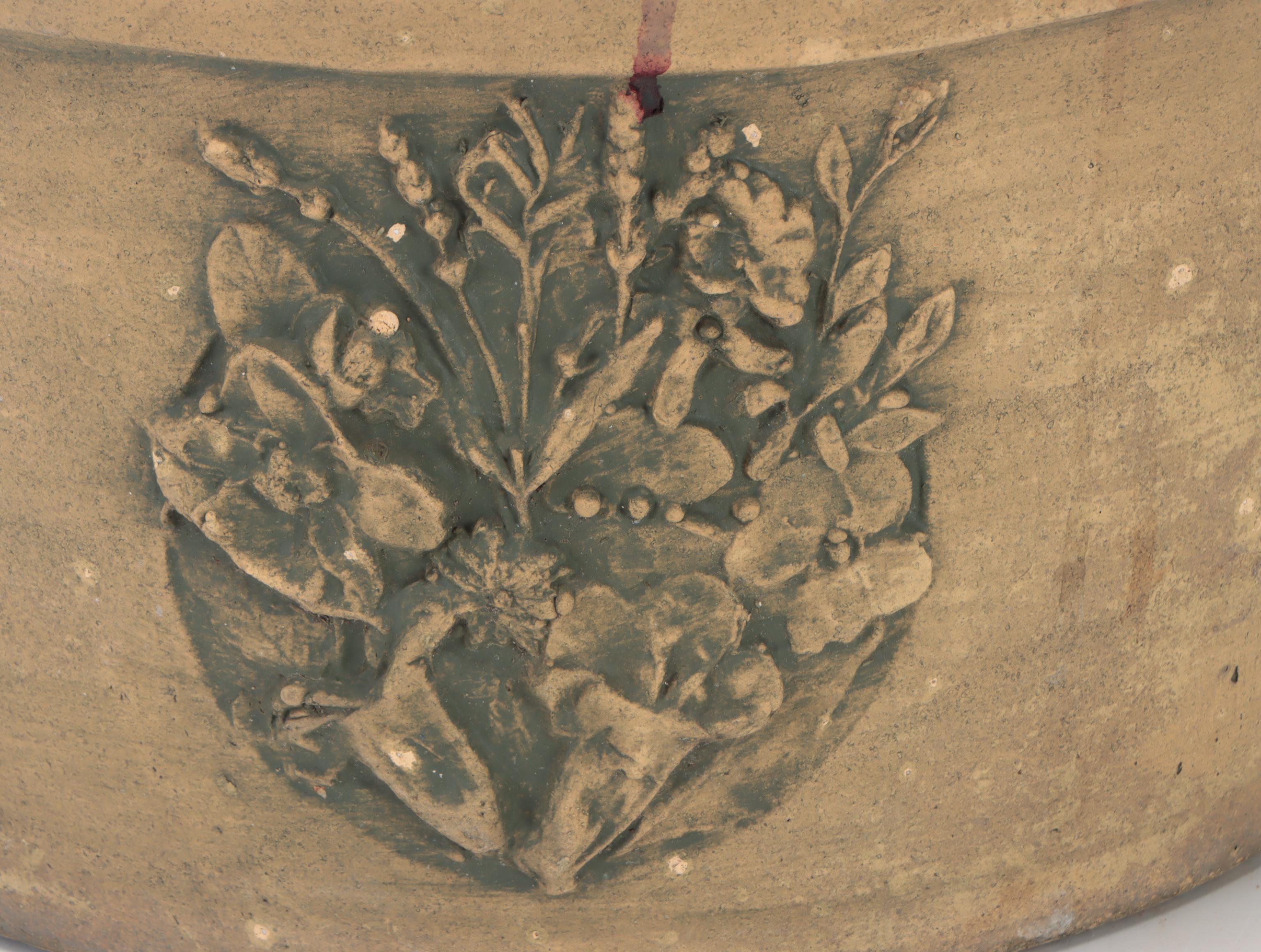 Oversized Metal Wind Chimes with Ceramic Planter, Late 20th/Early 21st C.