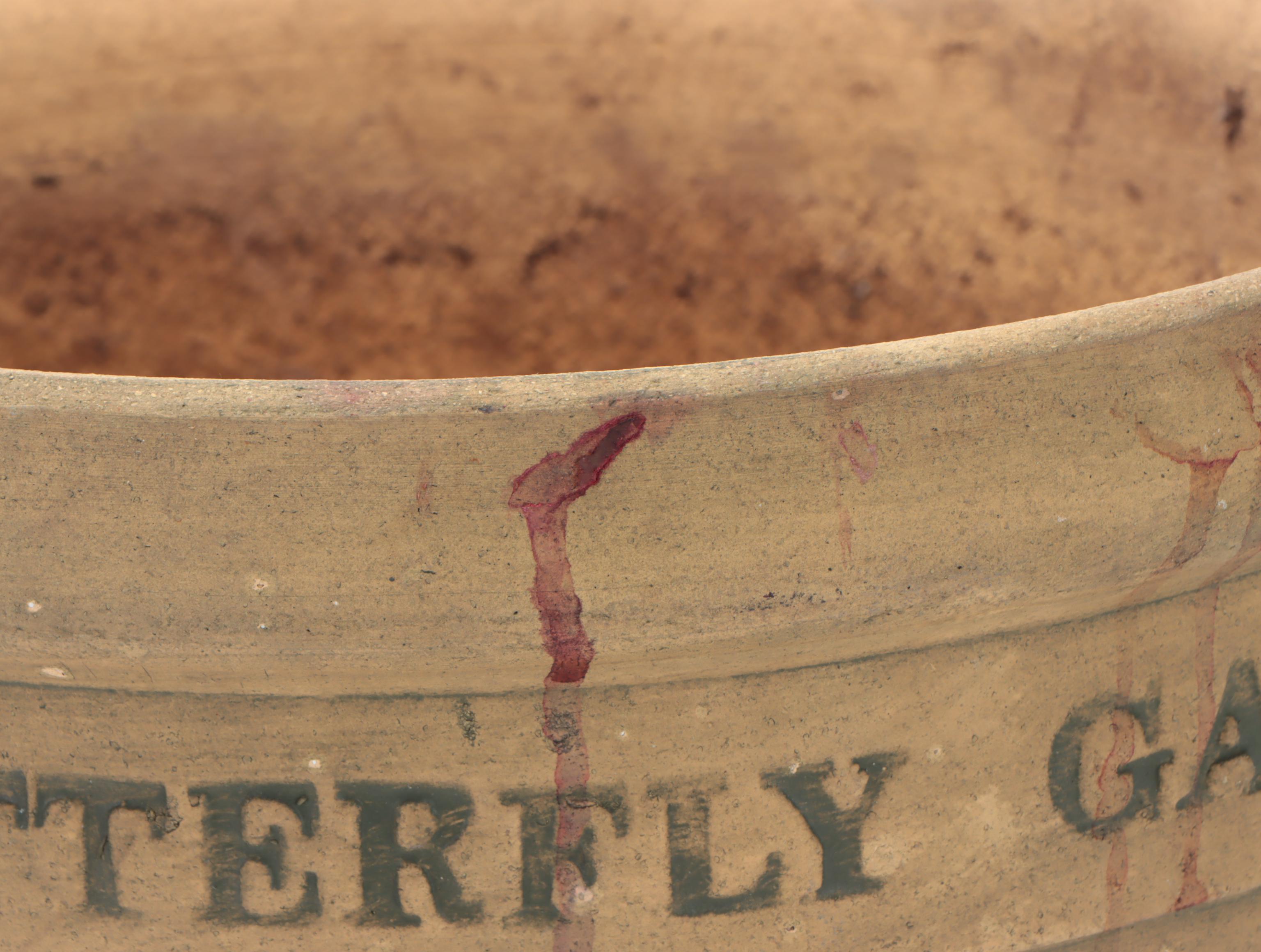 Oversized Metal Wind Chimes with Ceramic Planter, Late 20th/Early 21st C.