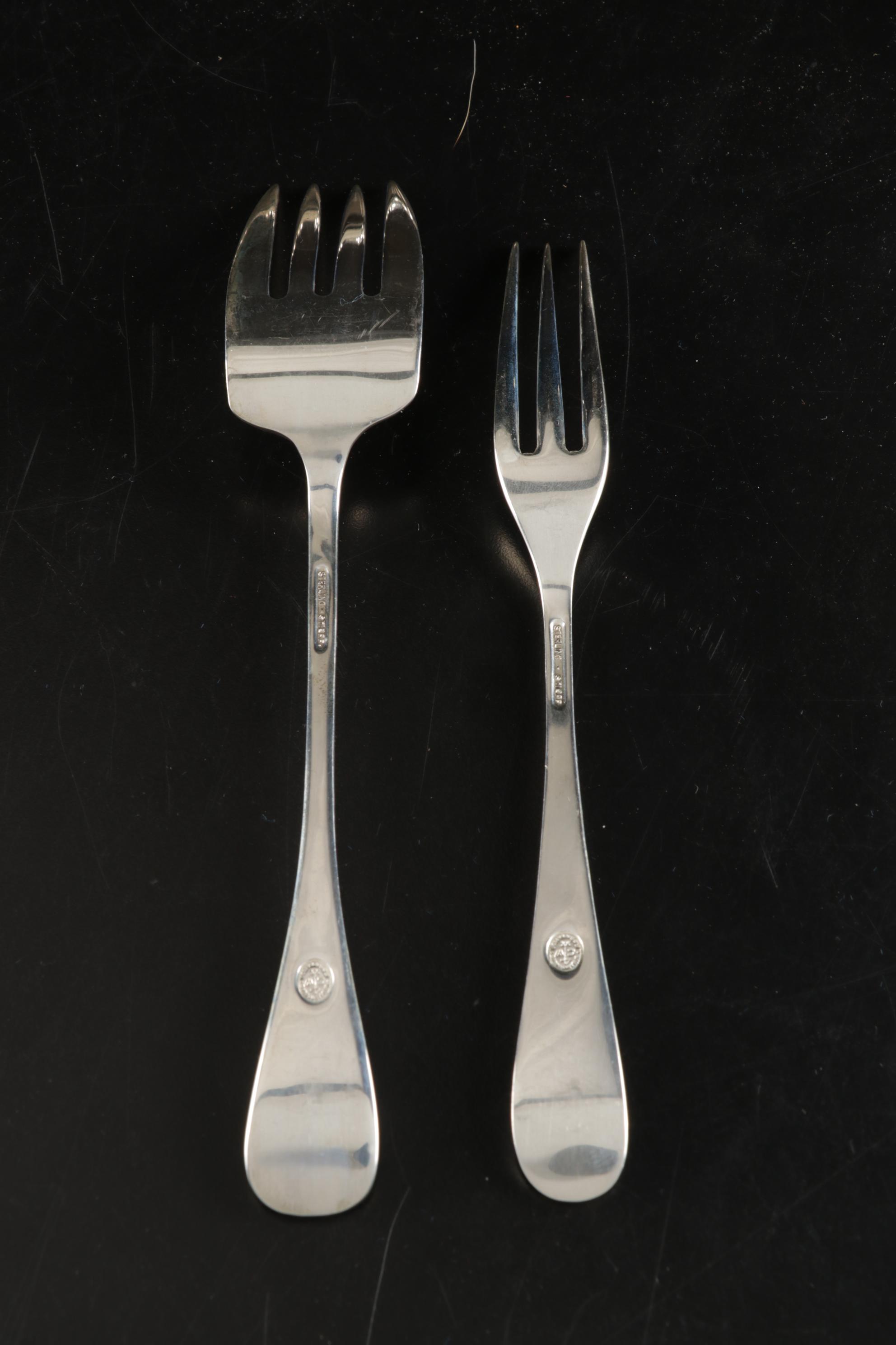 Kirk Stieff Sterling "Williamsburg Queen Anne" Colonial Restoration Flatware