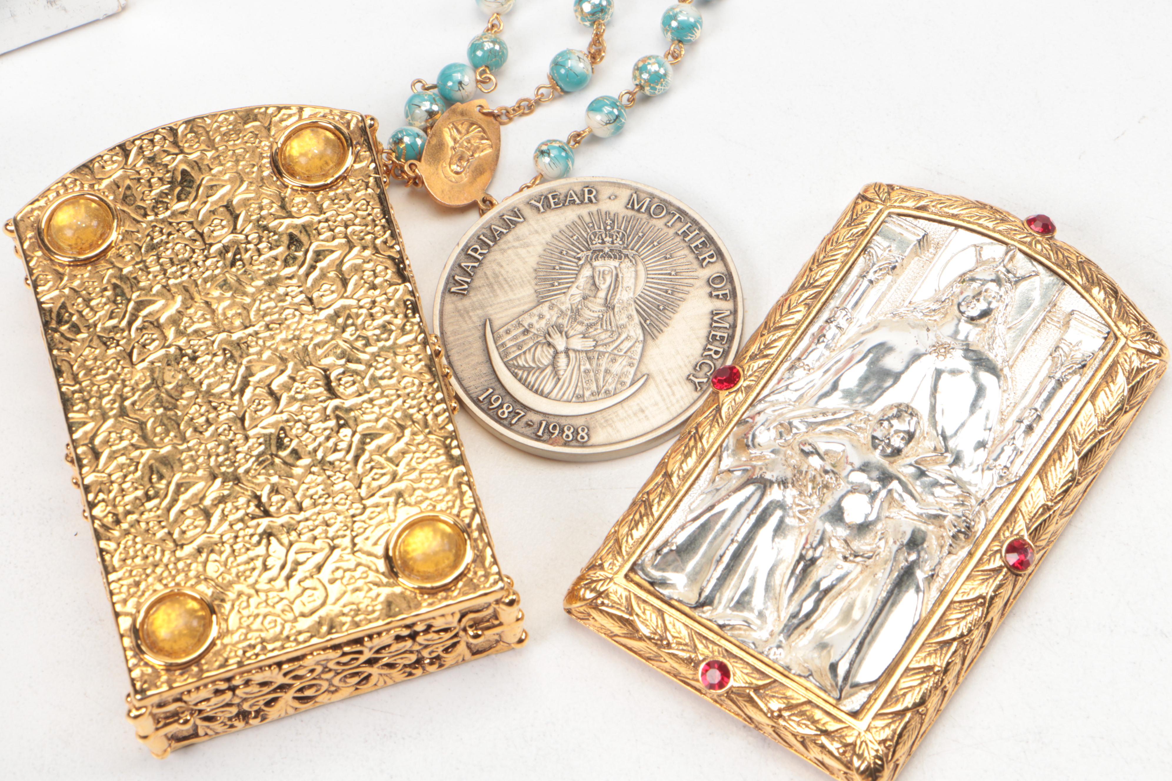 Vatican Library Collection Limited Edition Metal Virgin Mary Box with More