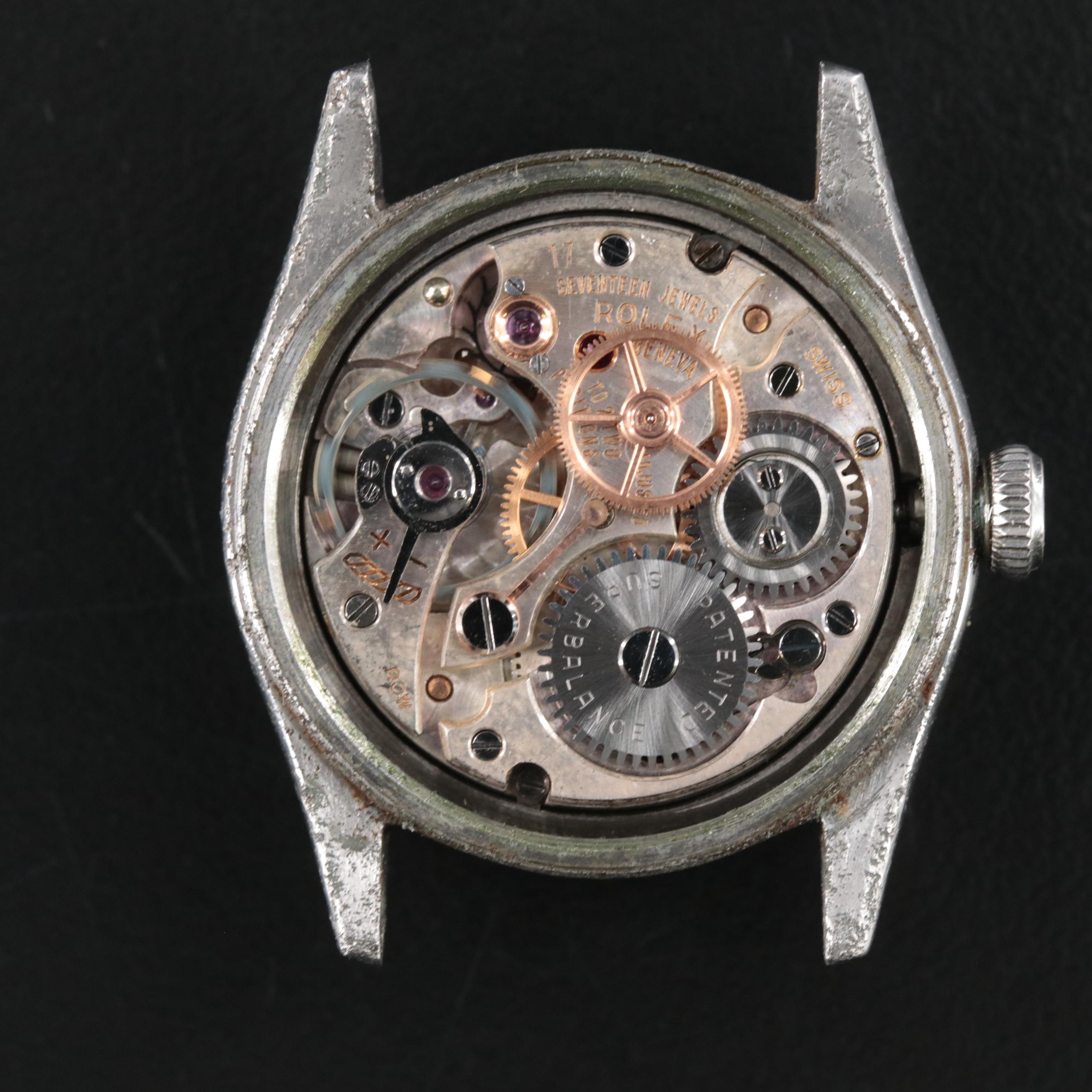 1960 Rolex Oyster "Speed King" Manual Wind Watch