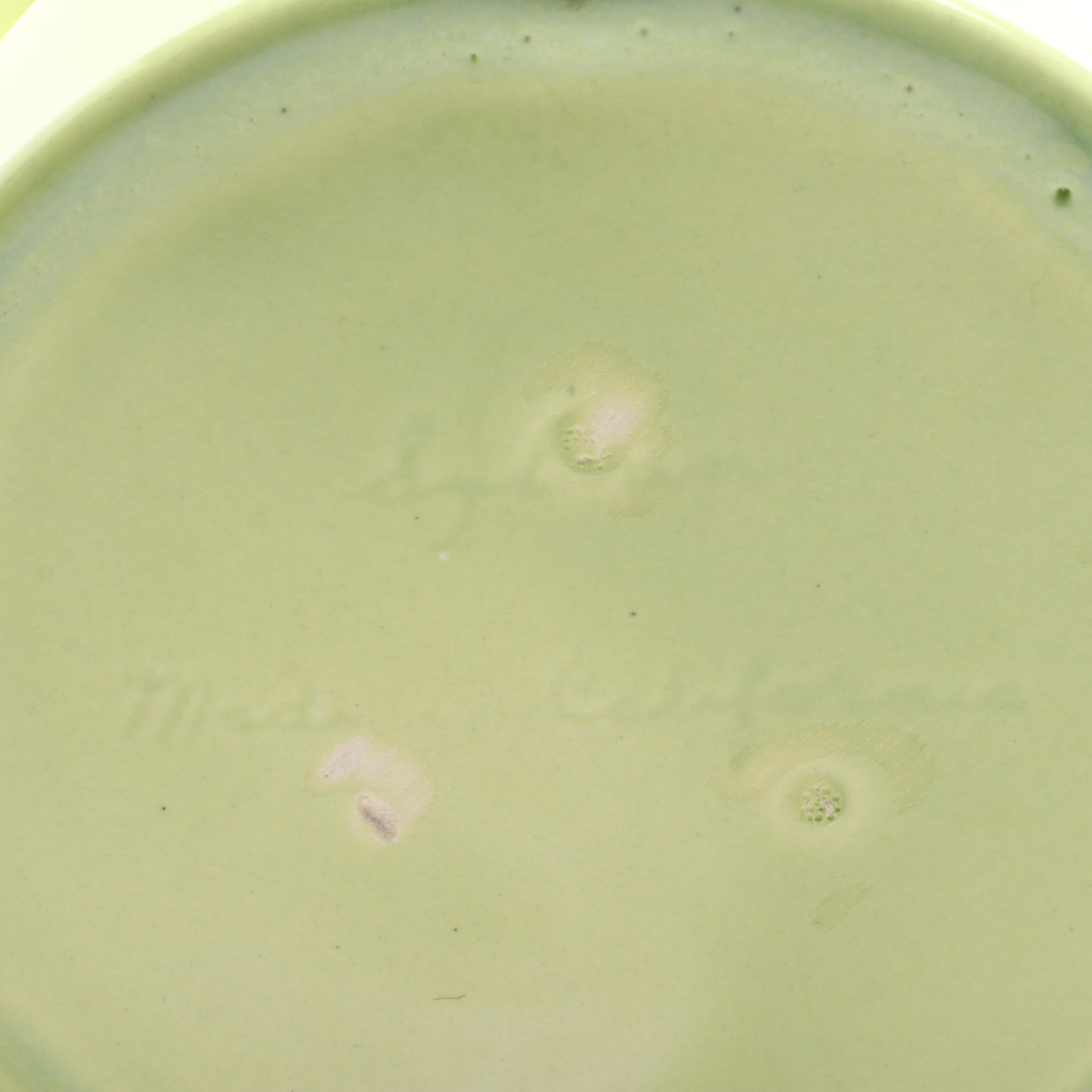 Glaze Ceramic Chip and Dip Set with Finished Wood Lazy Susan and More