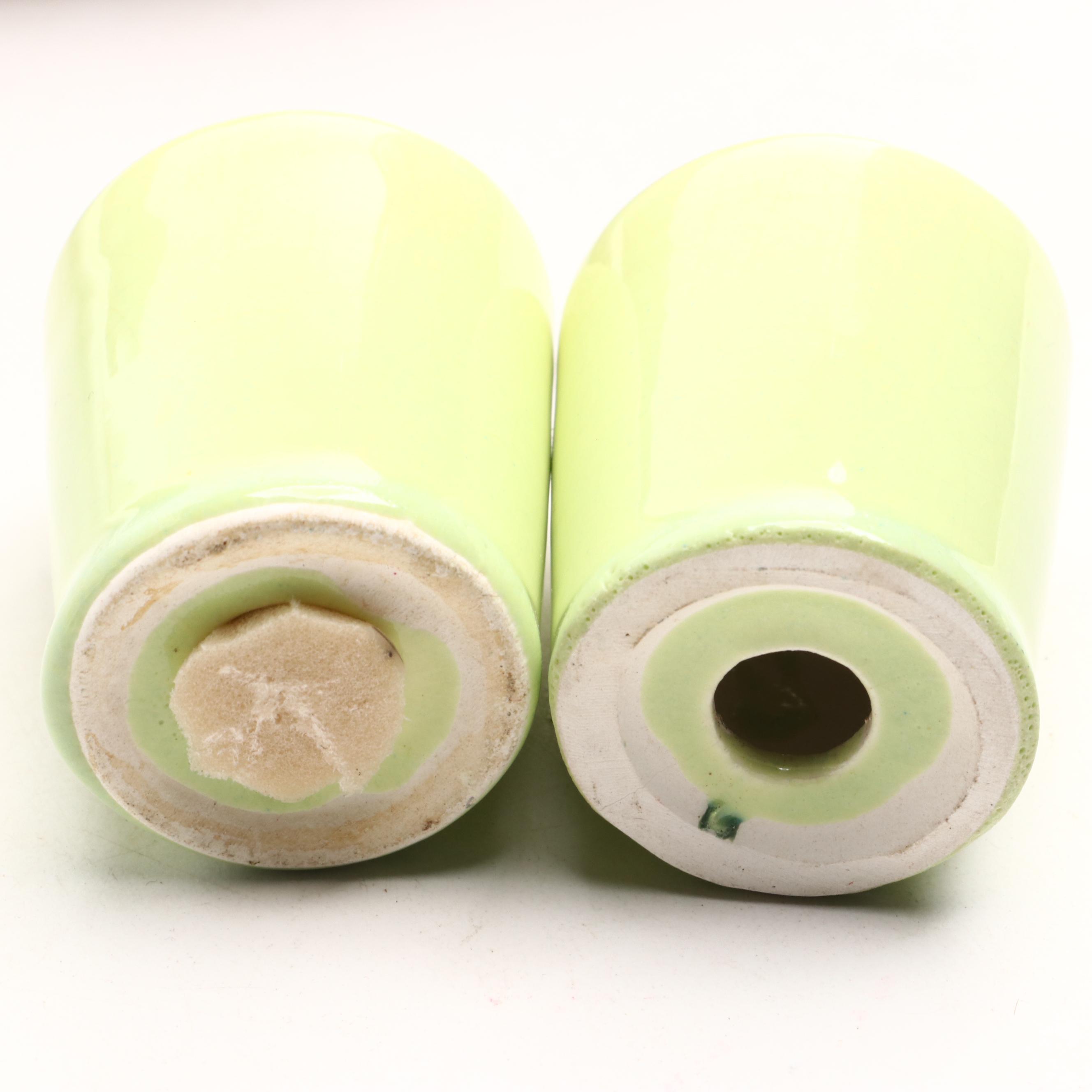 Glaze Ceramic Chip and Dip Set with Finished Wood Lazy Susan and More