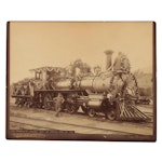 Large Cabinet Card Photograph of "The President's Special" Locomotive, 1891