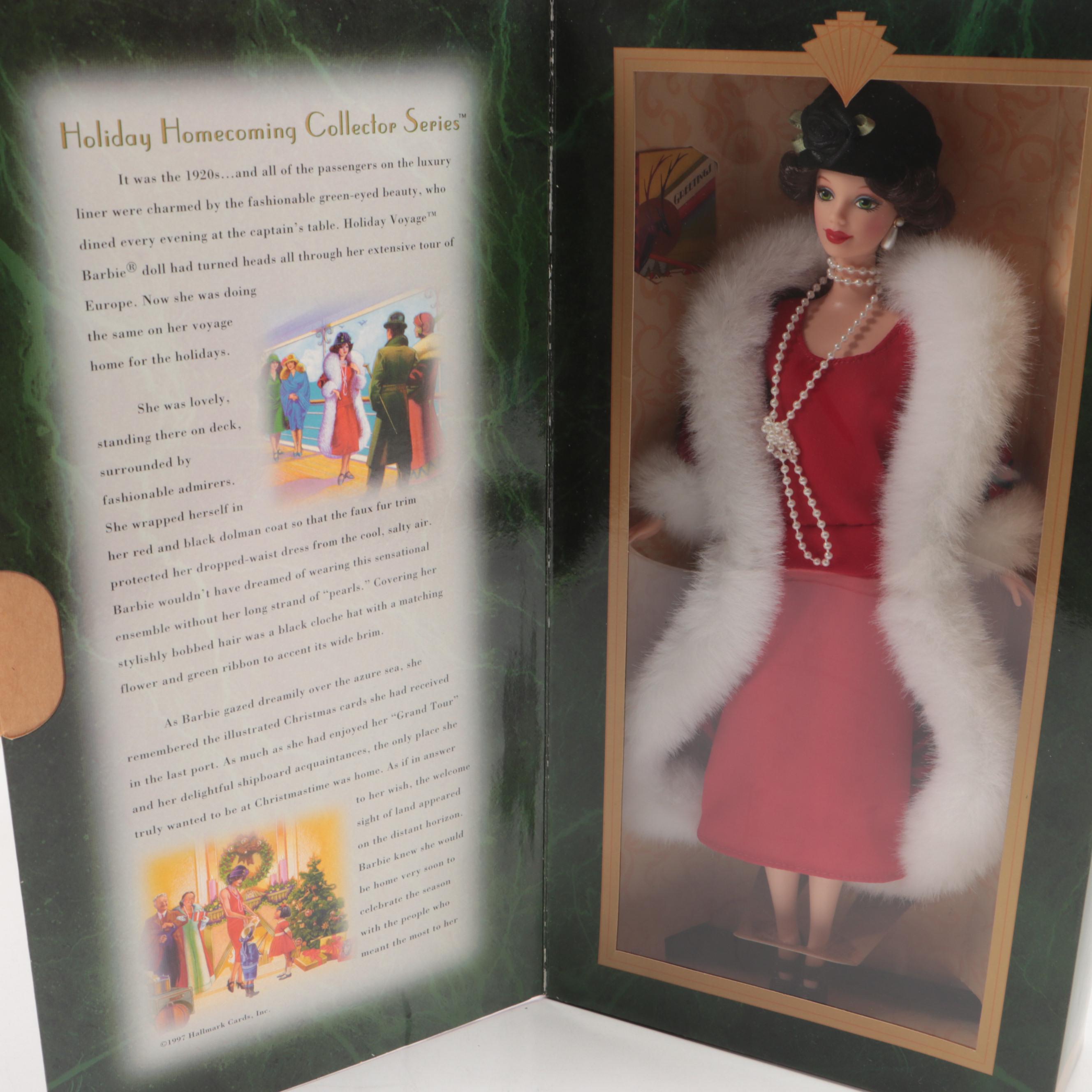 Mattel Special Edition "Happy Holidays" Barbie Dolls with More