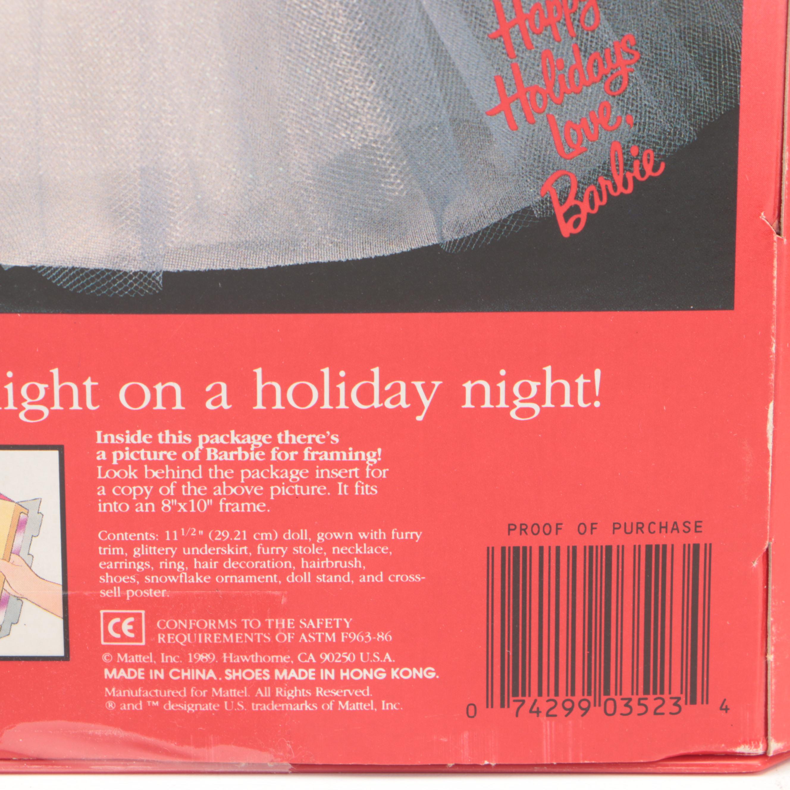 Mattel Special Edition "Happy Holidays" Barbie Dolls with More