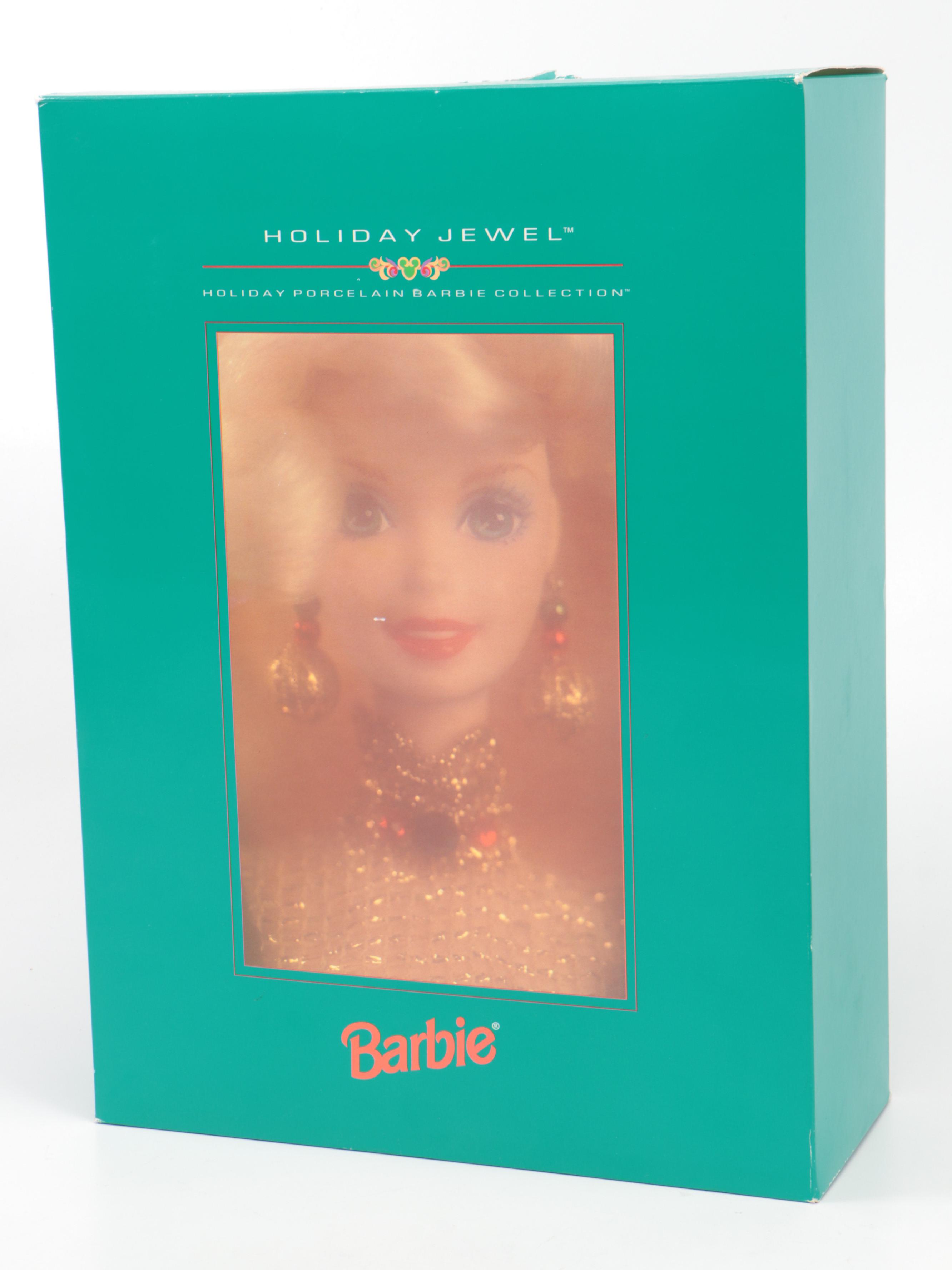Mattel Special Edition "Happy Holidays" Barbie Dolls with More