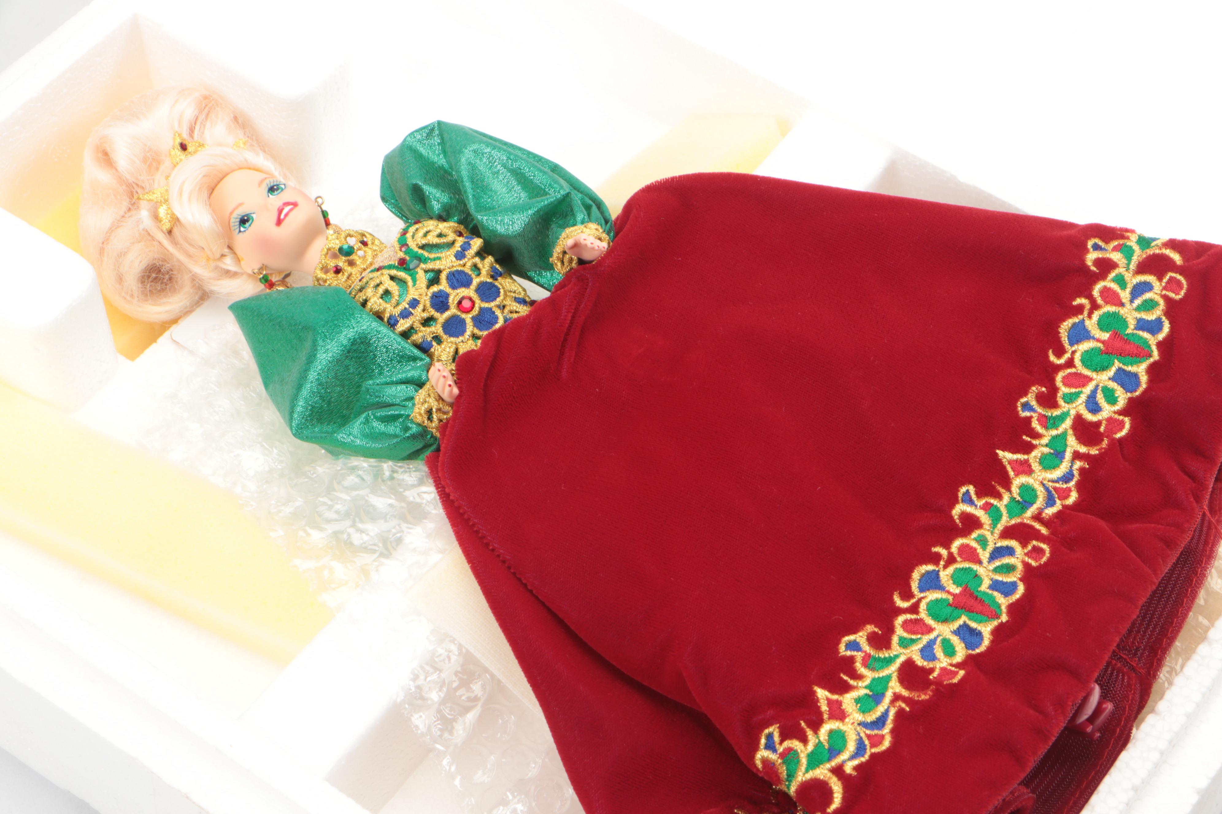 Mattel Special Edition "Happy Holidays" Barbie Dolls with More