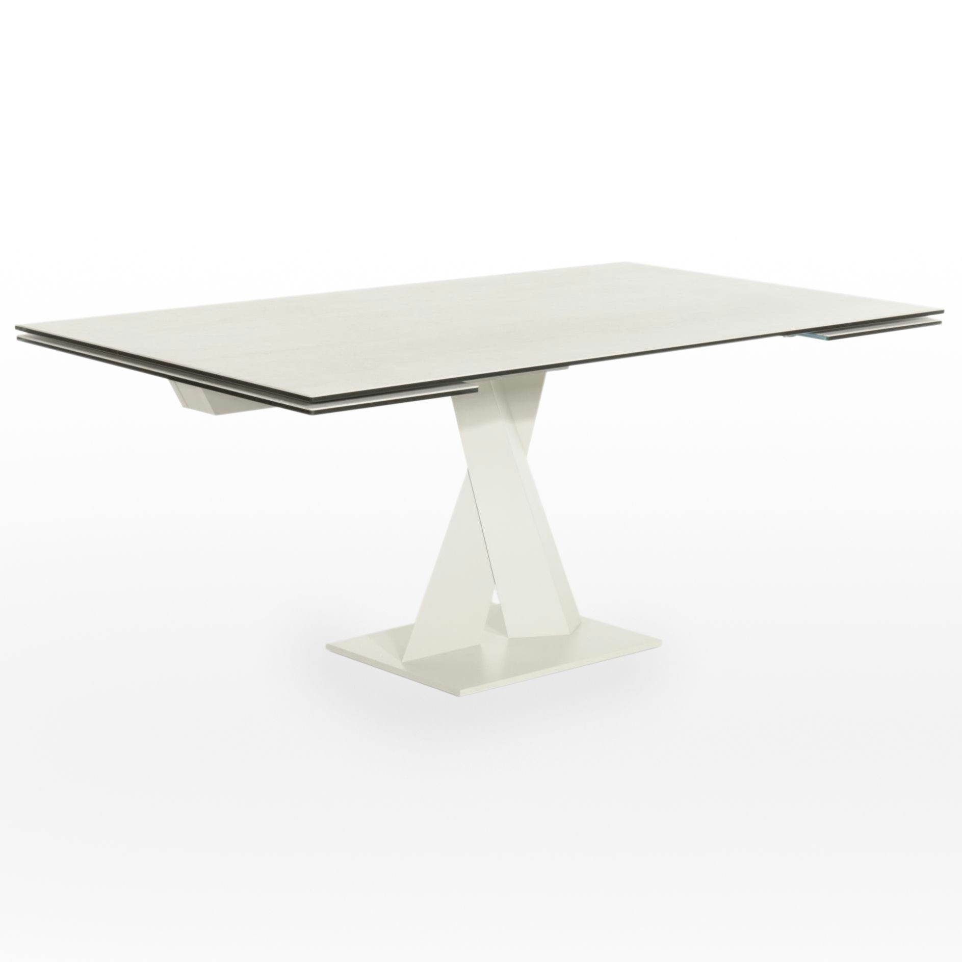 Roche Bobois "Axel" Rectangular Dining Table with Extension Leaves on Both Ends