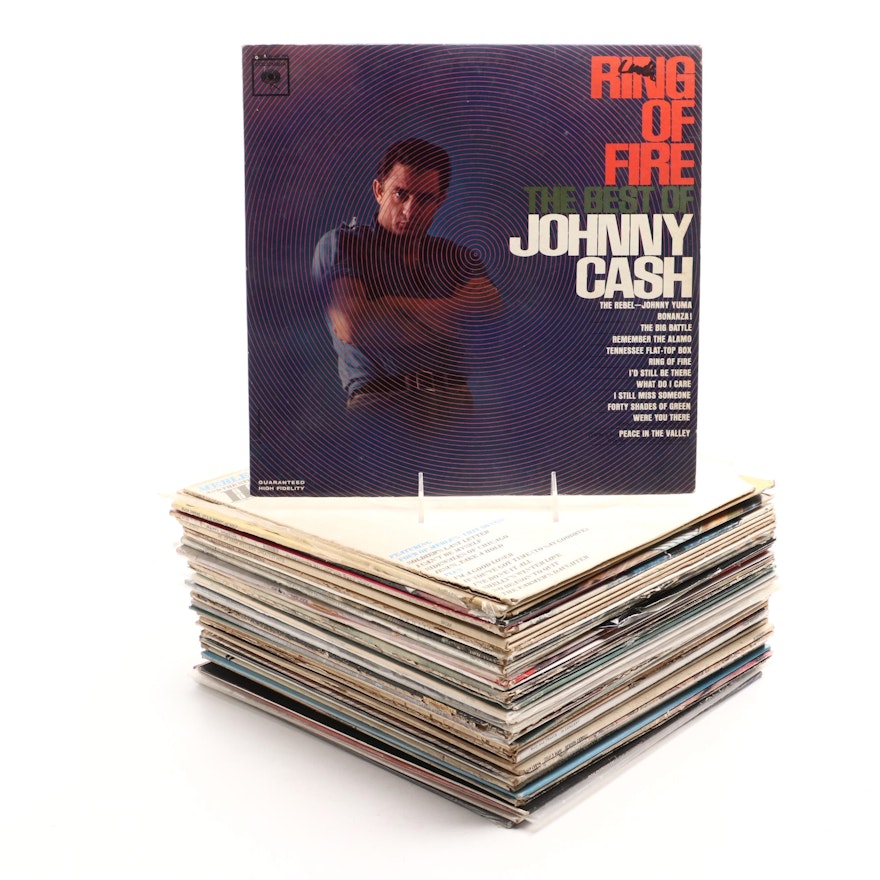 Johnny Cash, Merle Haggard, Buck Owens, and More Vinyl Record Albums
