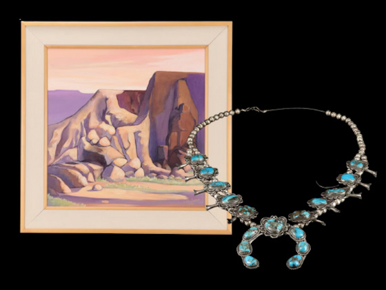 Southwestern Art, Décor & Sterling Turquoise Jewelry