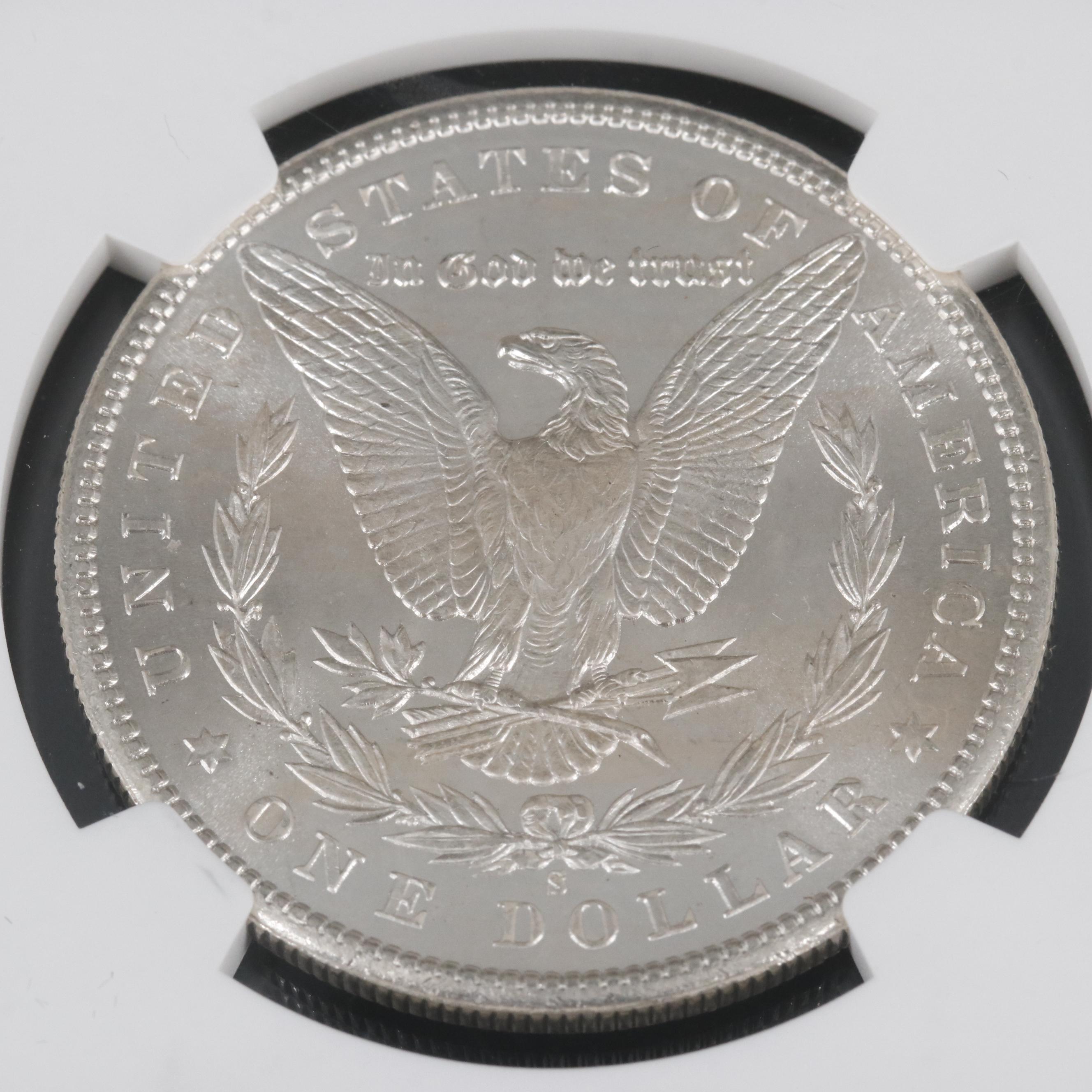 Two NGC Graded Uncirculated Morgan Silver Dollars