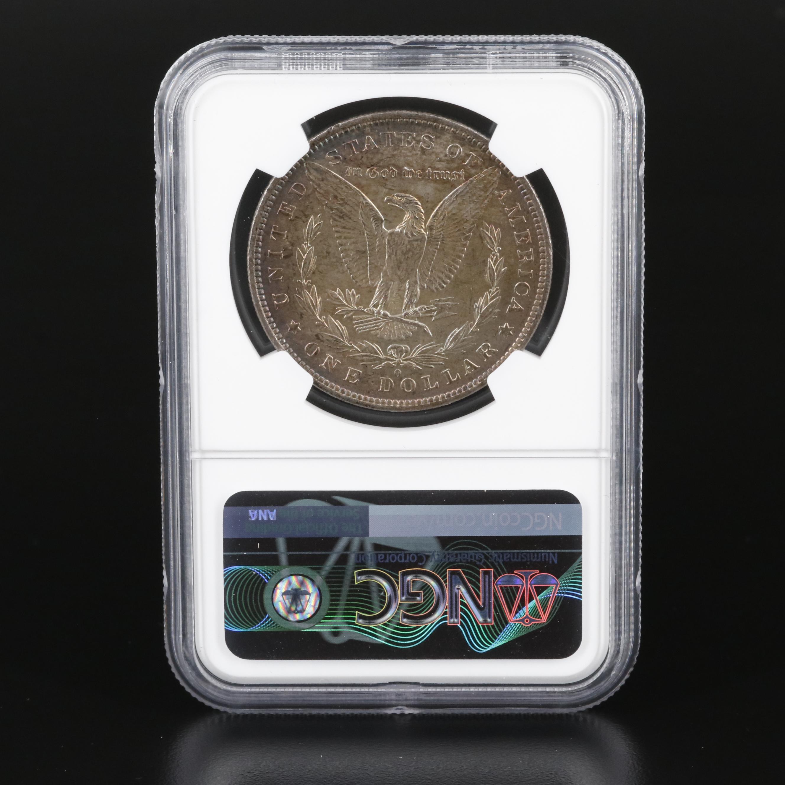 Two NGC Graded Uncirculated Morgan Silver Dollars