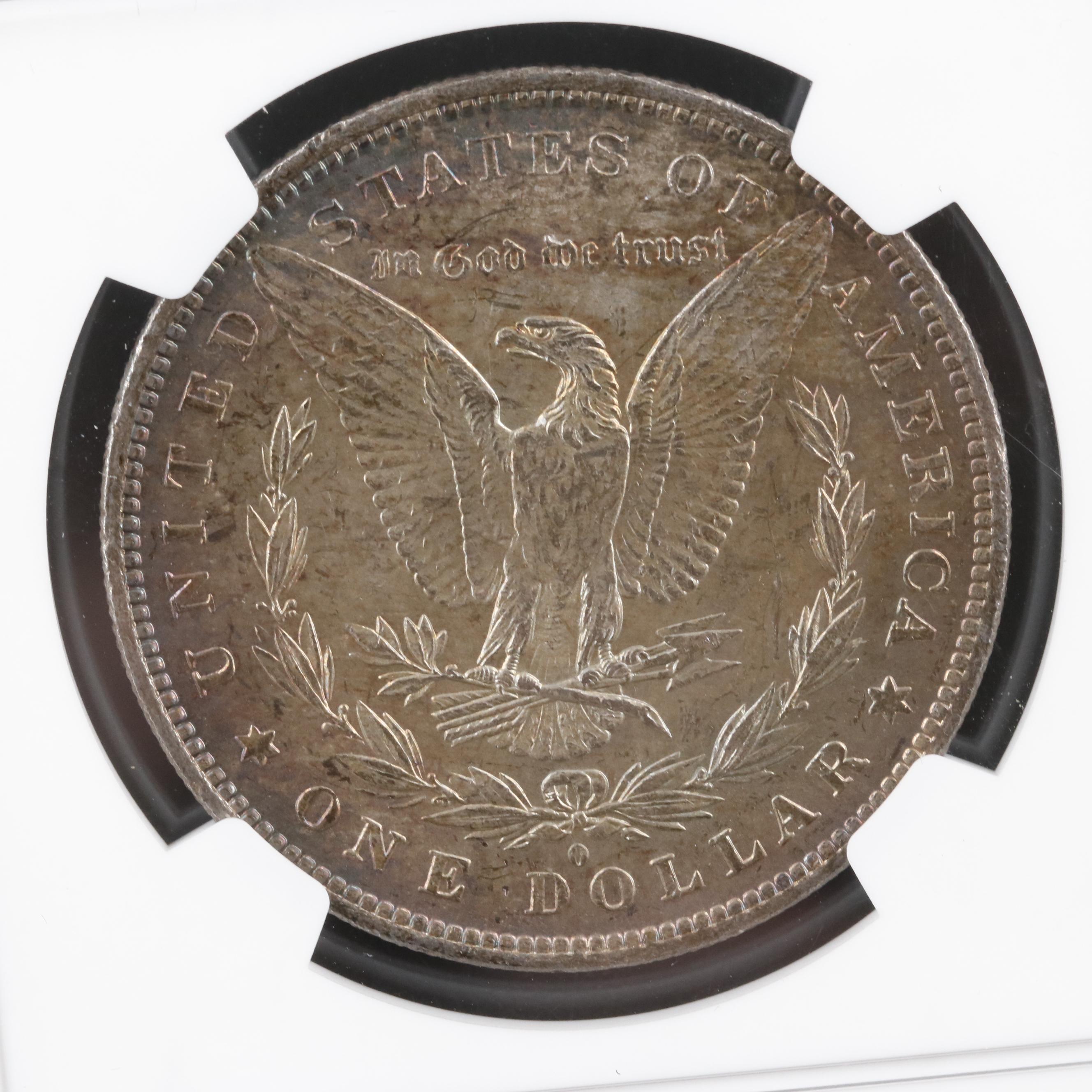 Two NGC Graded Uncirculated Morgan Silver Dollars