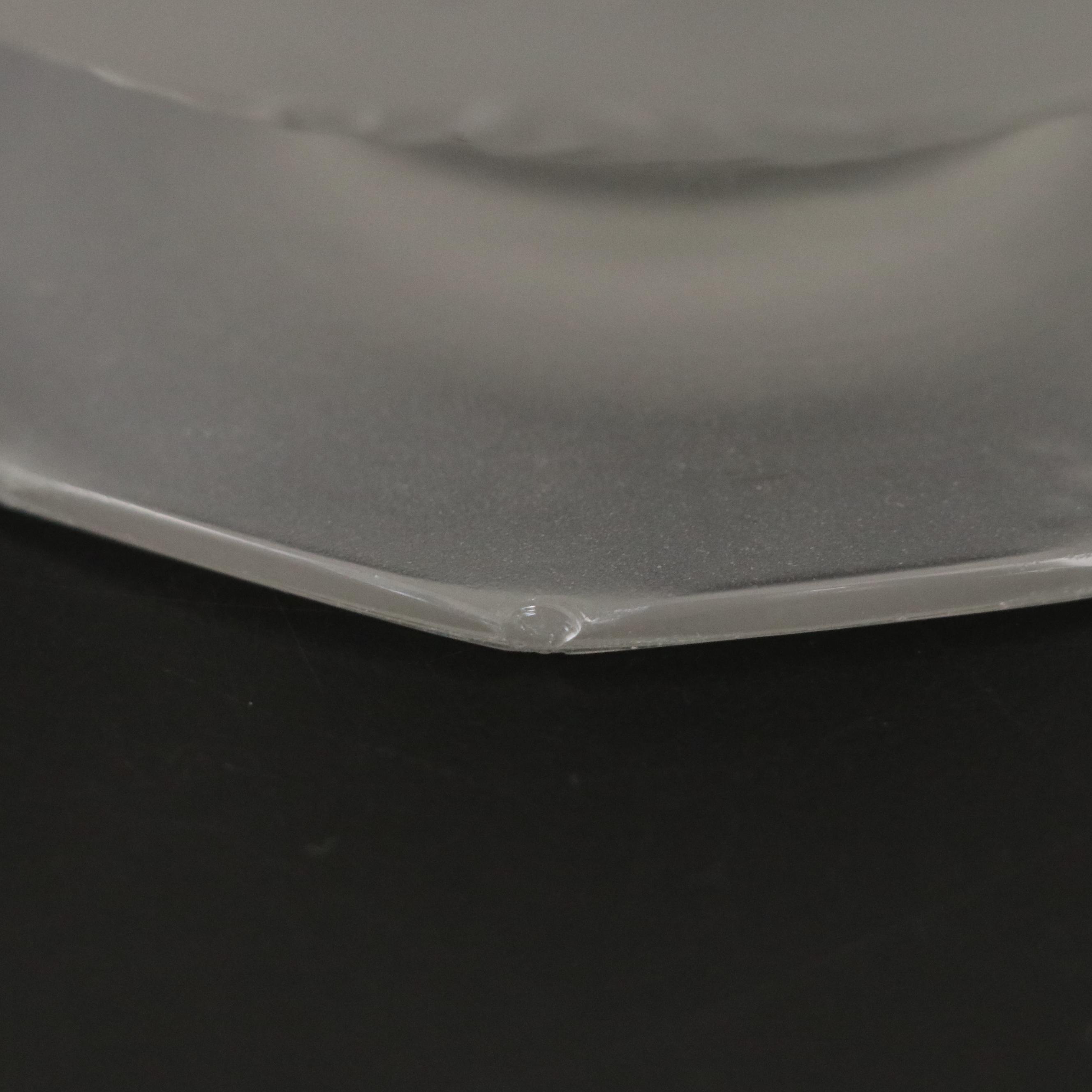 Sabino Art Deco Frosted Crystal Rose Bowl Vase