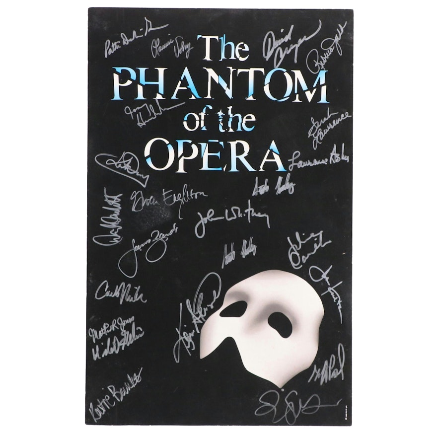"The Phantom of the Opera" Signed Third National Tour Poster