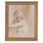 Oil Painting Portrait of a Nude Figure