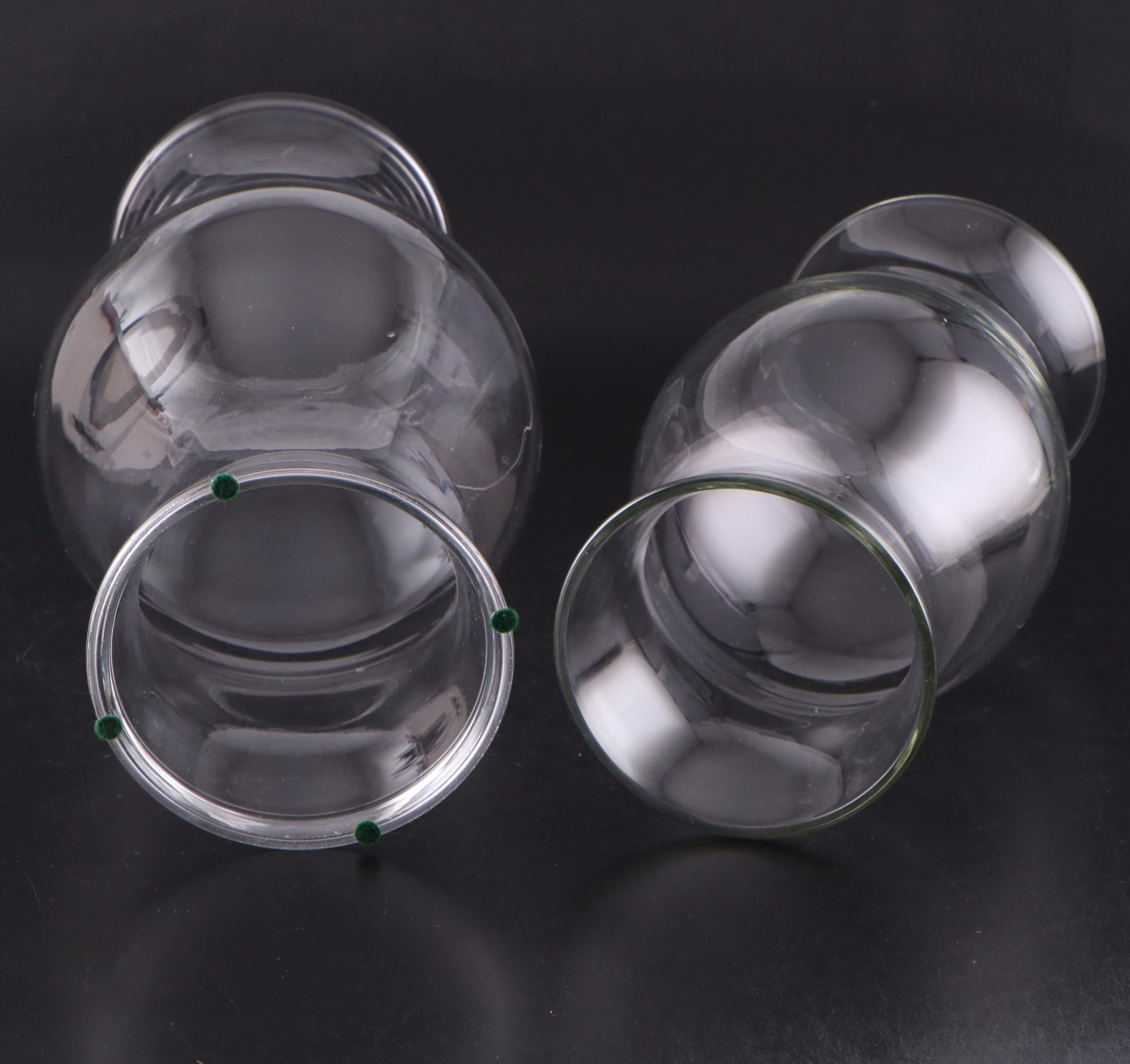 Oversized Hurricane Glass Candle Holders