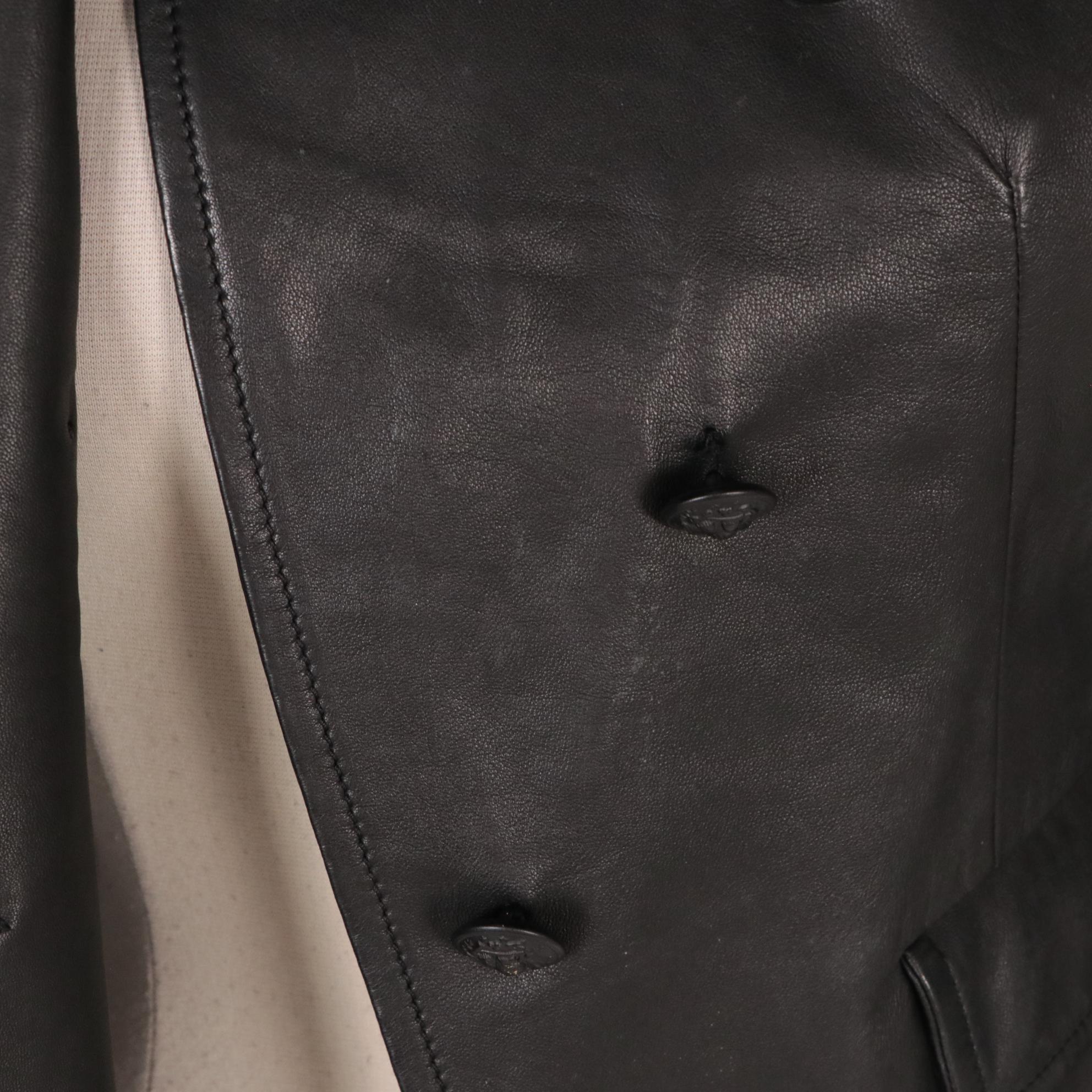 Boy. Band of Outsiders Military Style Cropped Leather Jacket