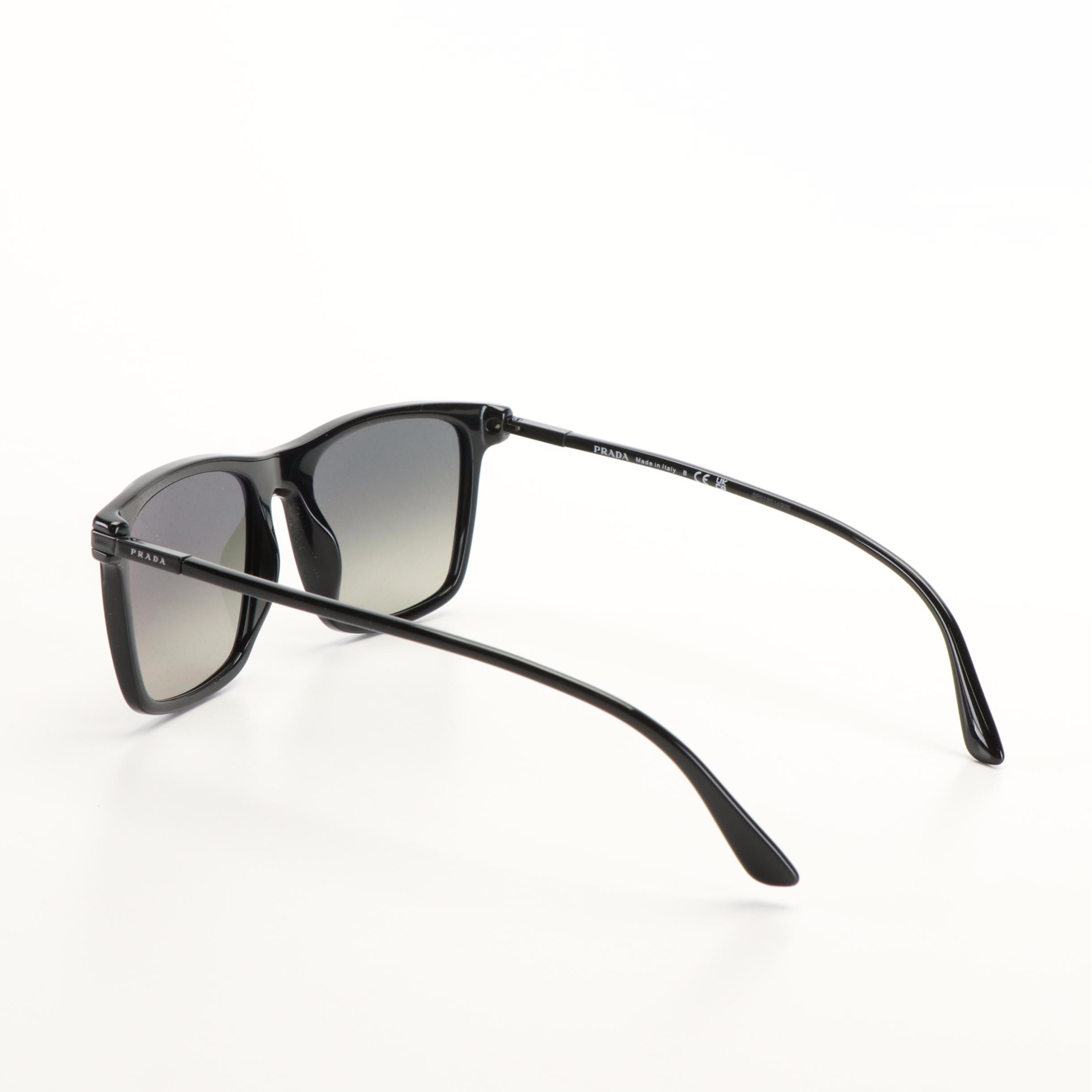 Prada SPR 19X Grey Gradient Sunglasses with Case