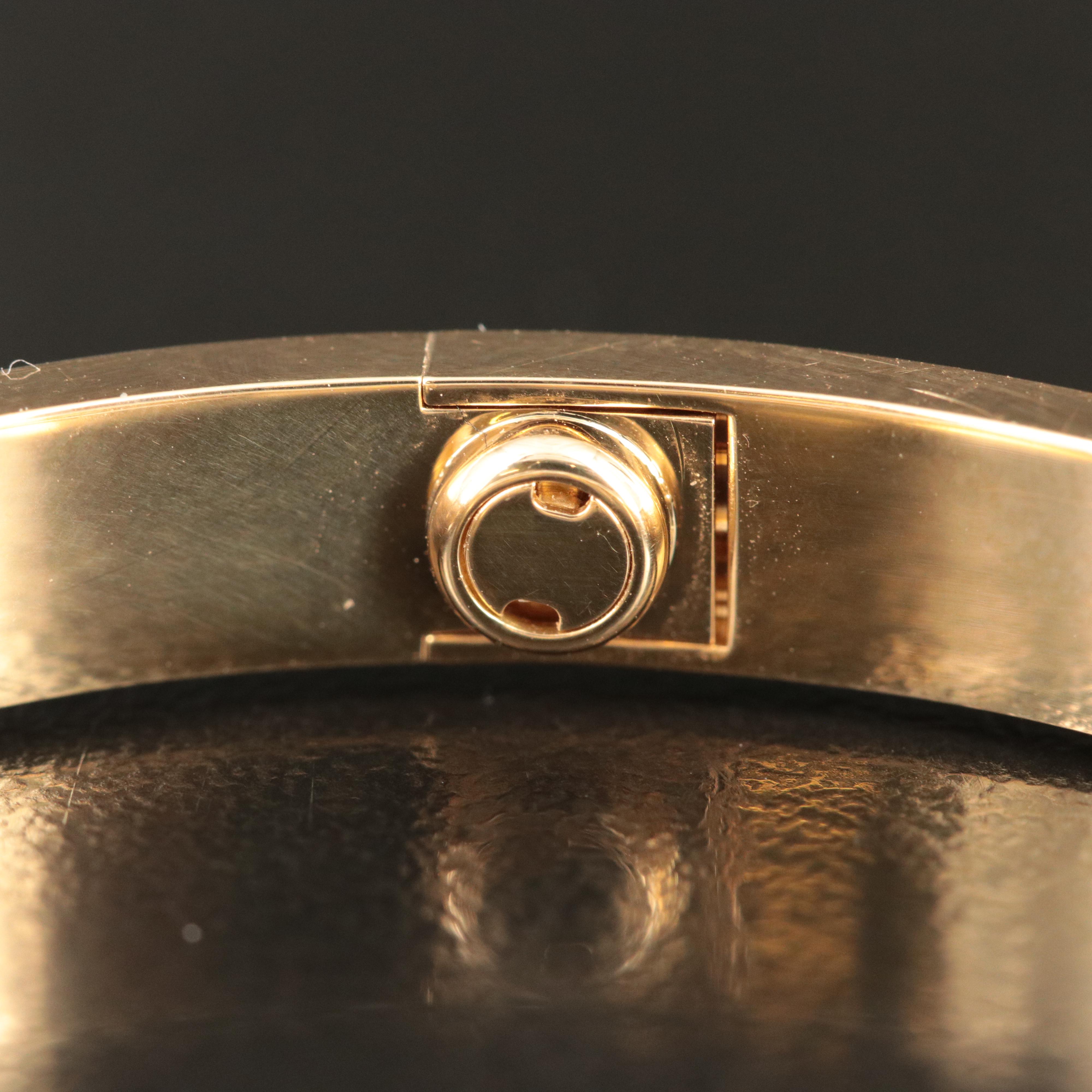 Cartier 18K LOVE Bracelet 4 Diamonds, 0.42 CTW