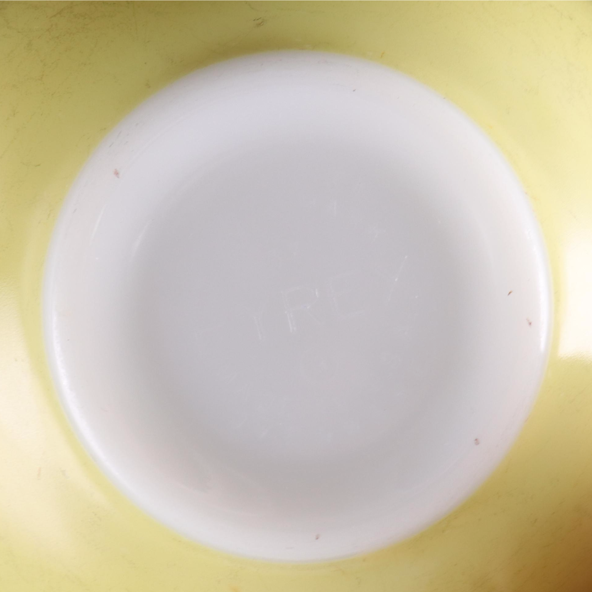 Pyrex "Spring Blossom" Milk Glass Cinderella Mixing Bowls, Mid to Late 20th C.