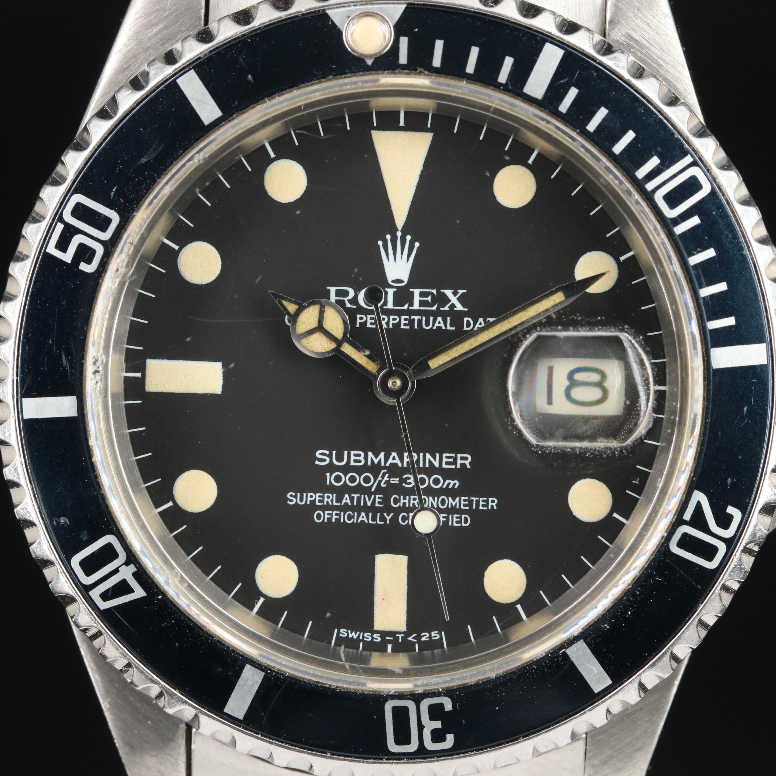 1982 Rolex Submariner Date Watch