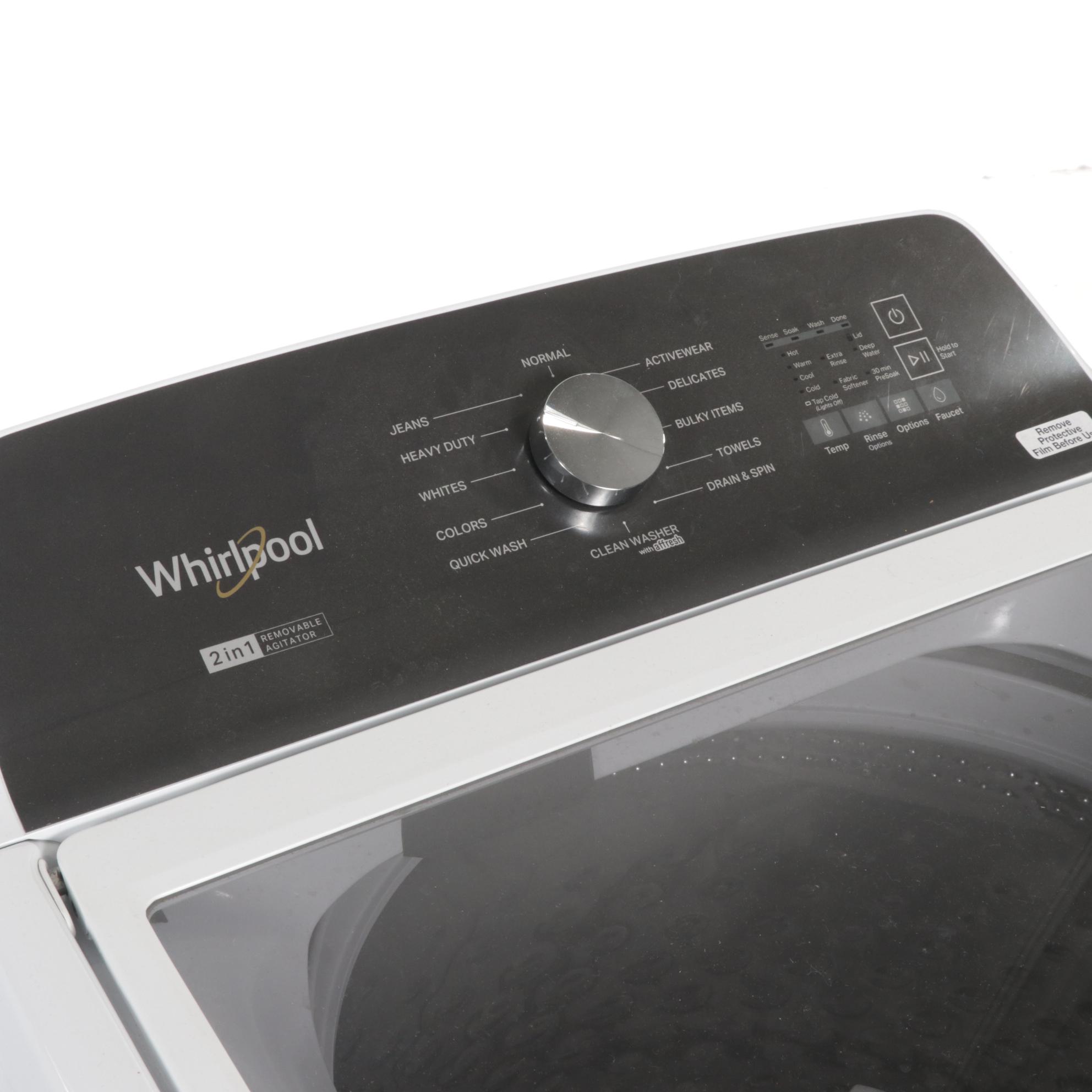 Whirlpool 2 in 1 Removable Agitator Washer and Electric Dryer Set