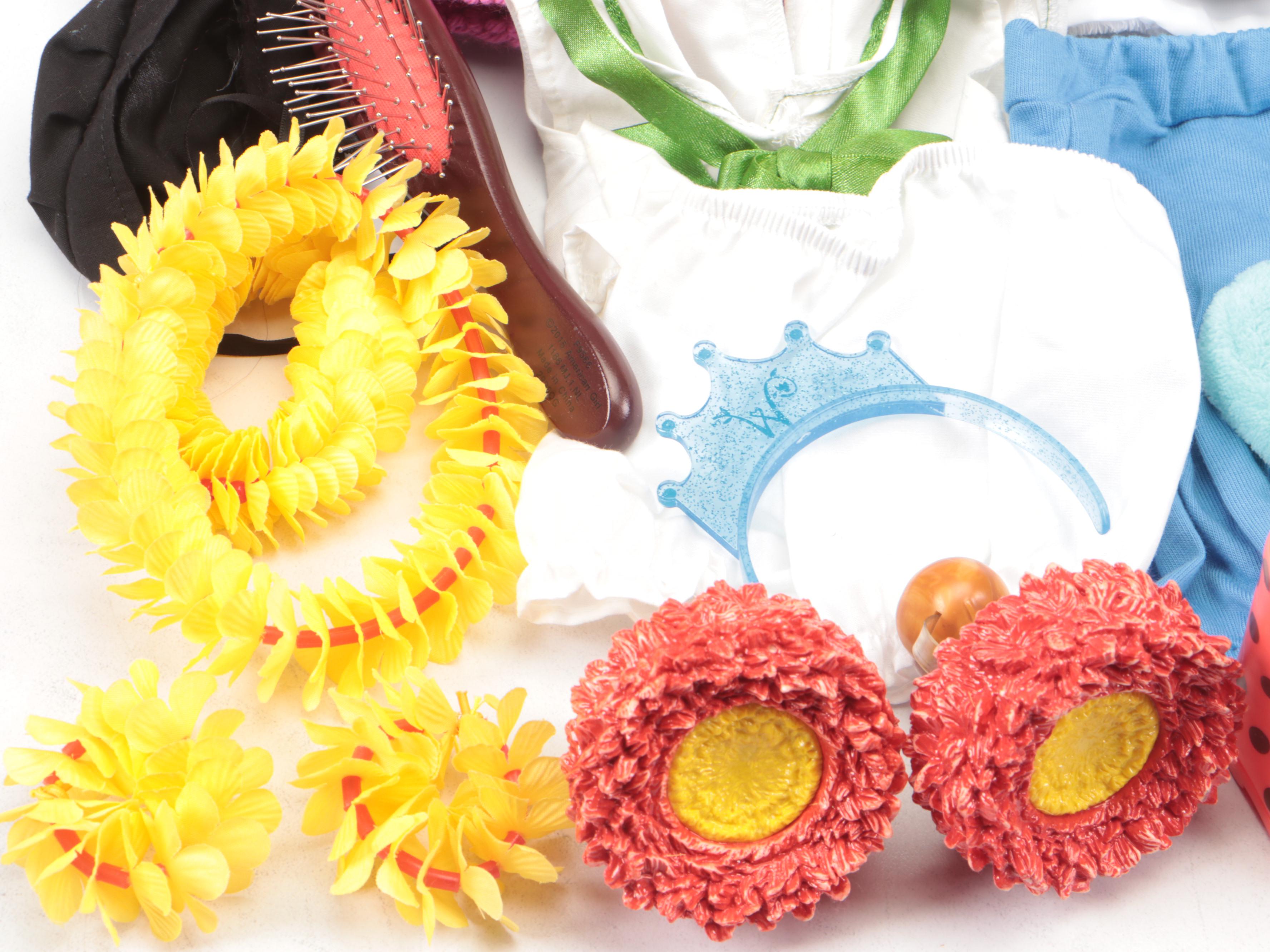 American Girl Dolls with Doll Carrier Backpack and Accessories