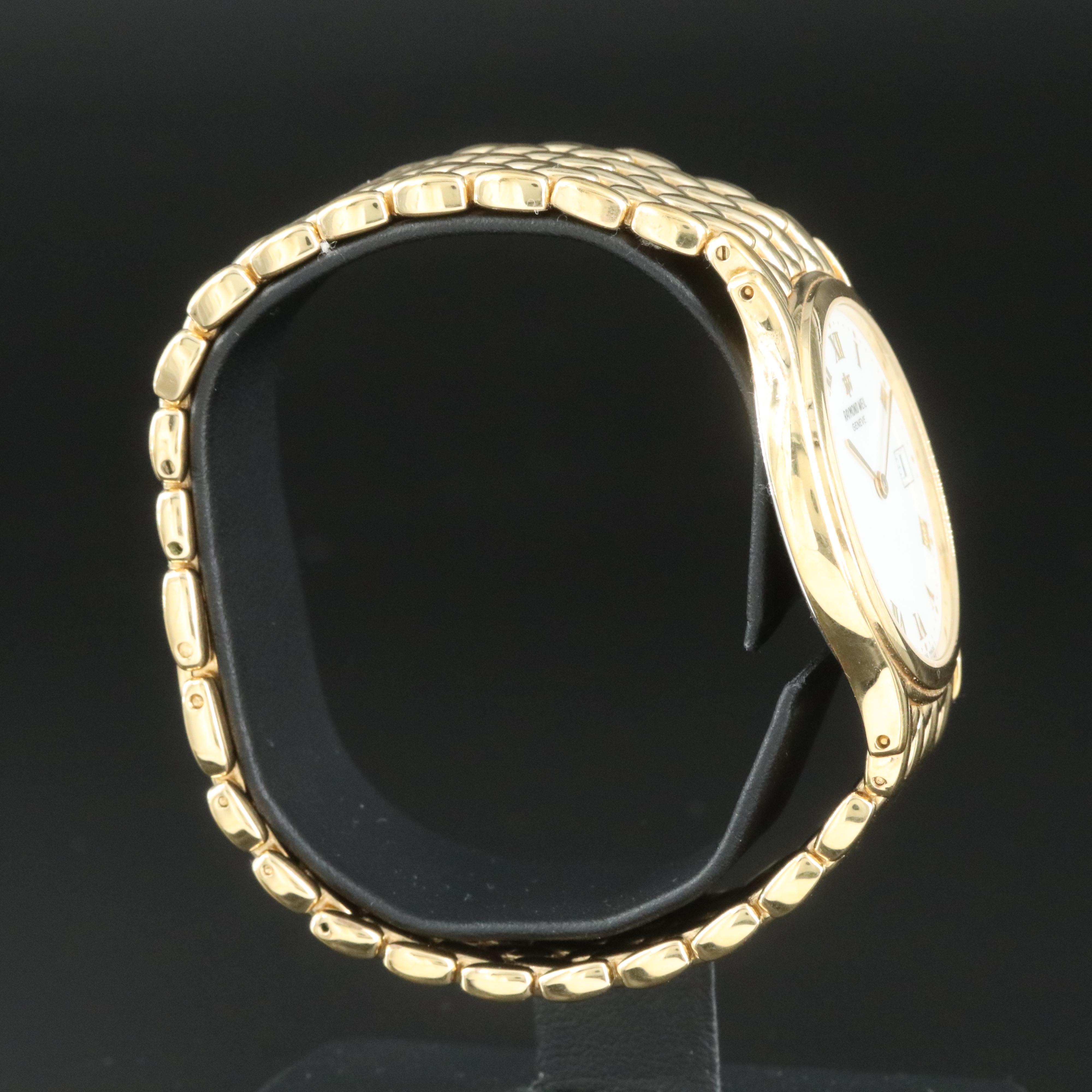 Raymond Weil White Roman Dial with Date Watch