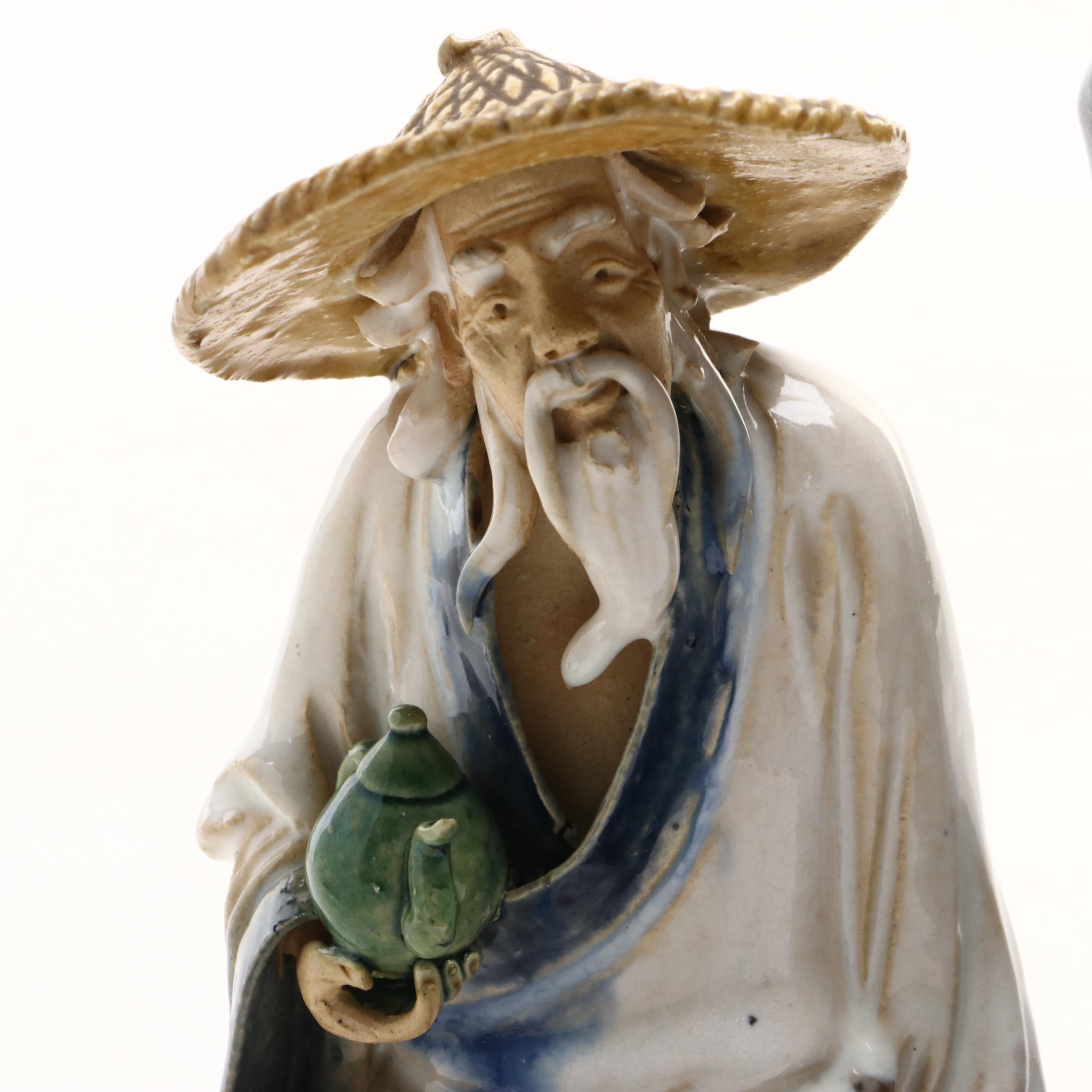 Chinese Shiwan Earthenware Figurines