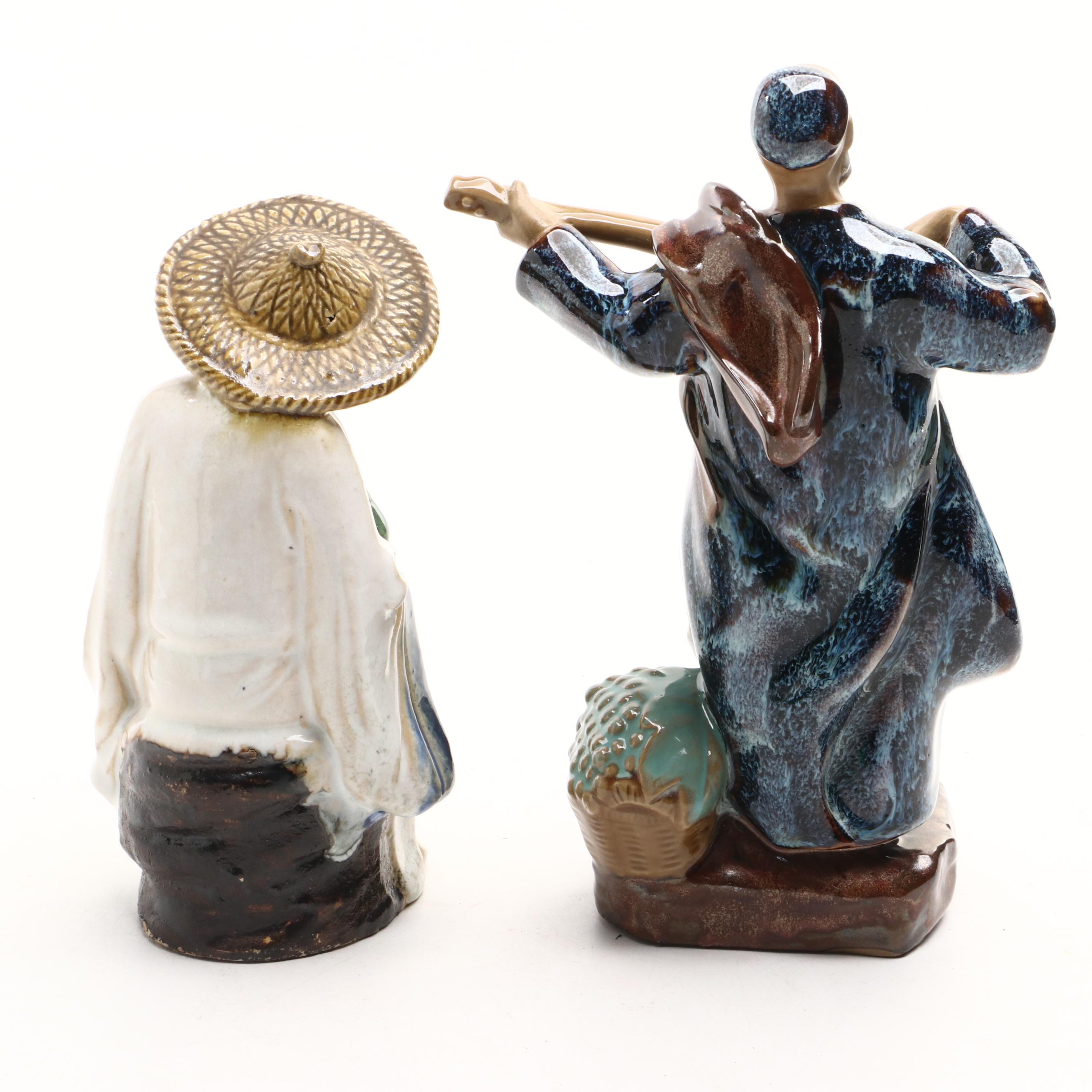 Chinese Shiwan Earthenware Figurines