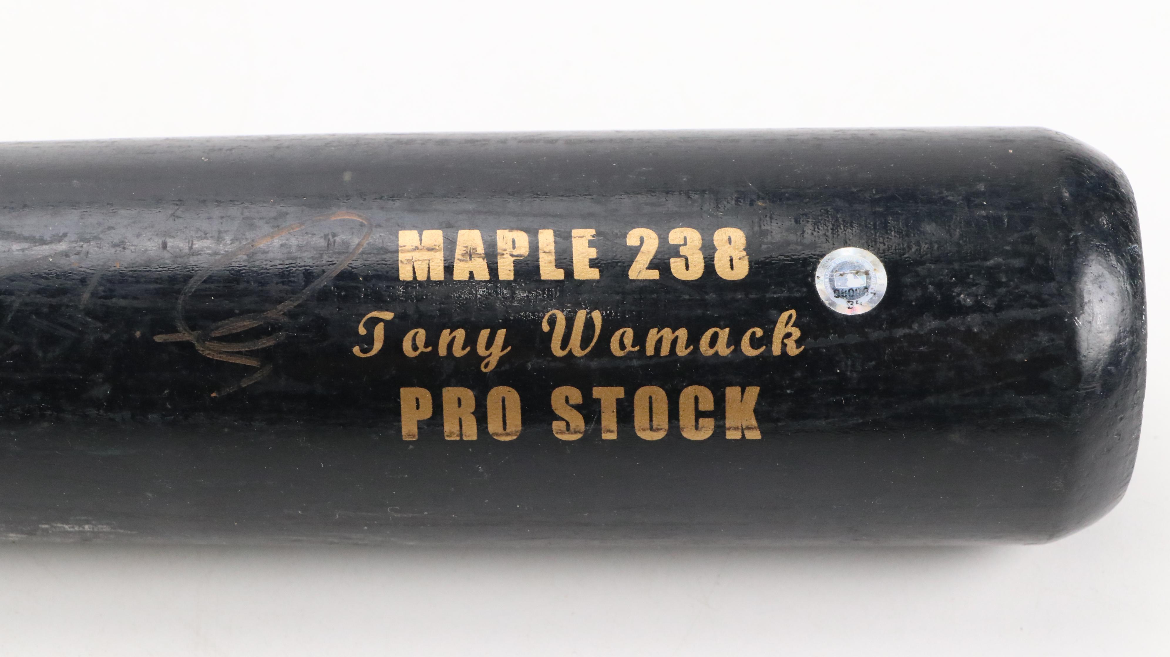 Tony Womack Signed and Player-Issued Bat with Reggie Sanders Player-Issued Bat