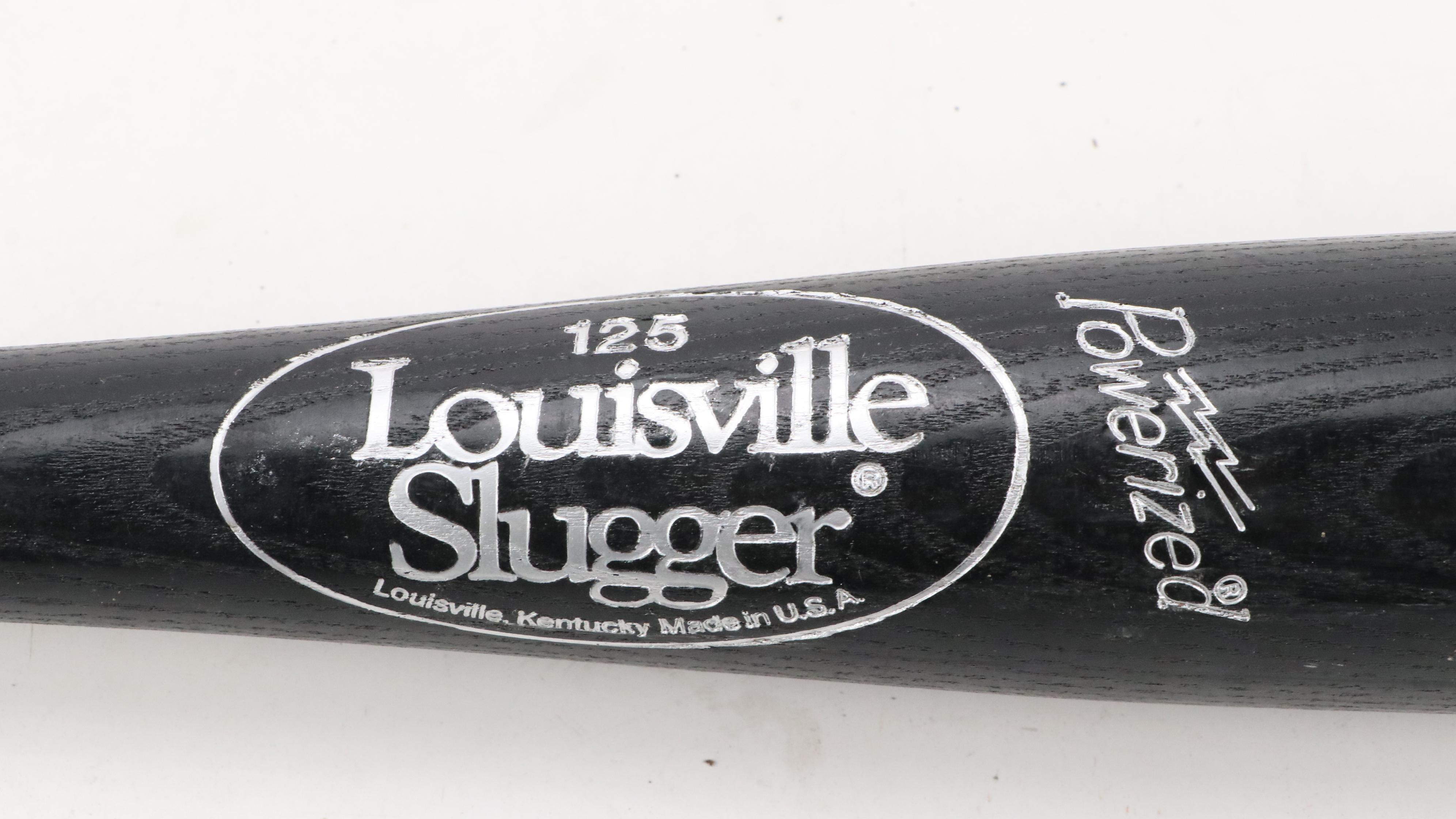 Tony Womack Signed and Player-Issued Bat with Reggie Sanders Player-Issued Bat