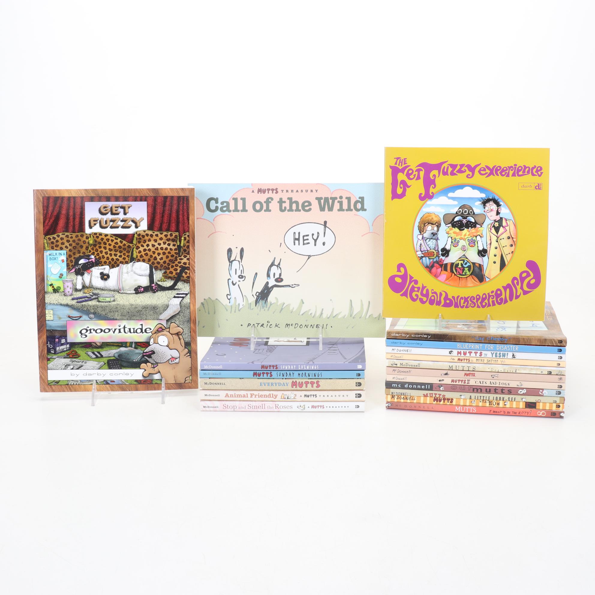 Nineteen Books of "Mutts" and "Get Fuzzy" Comics, Late 20th to 21st Century