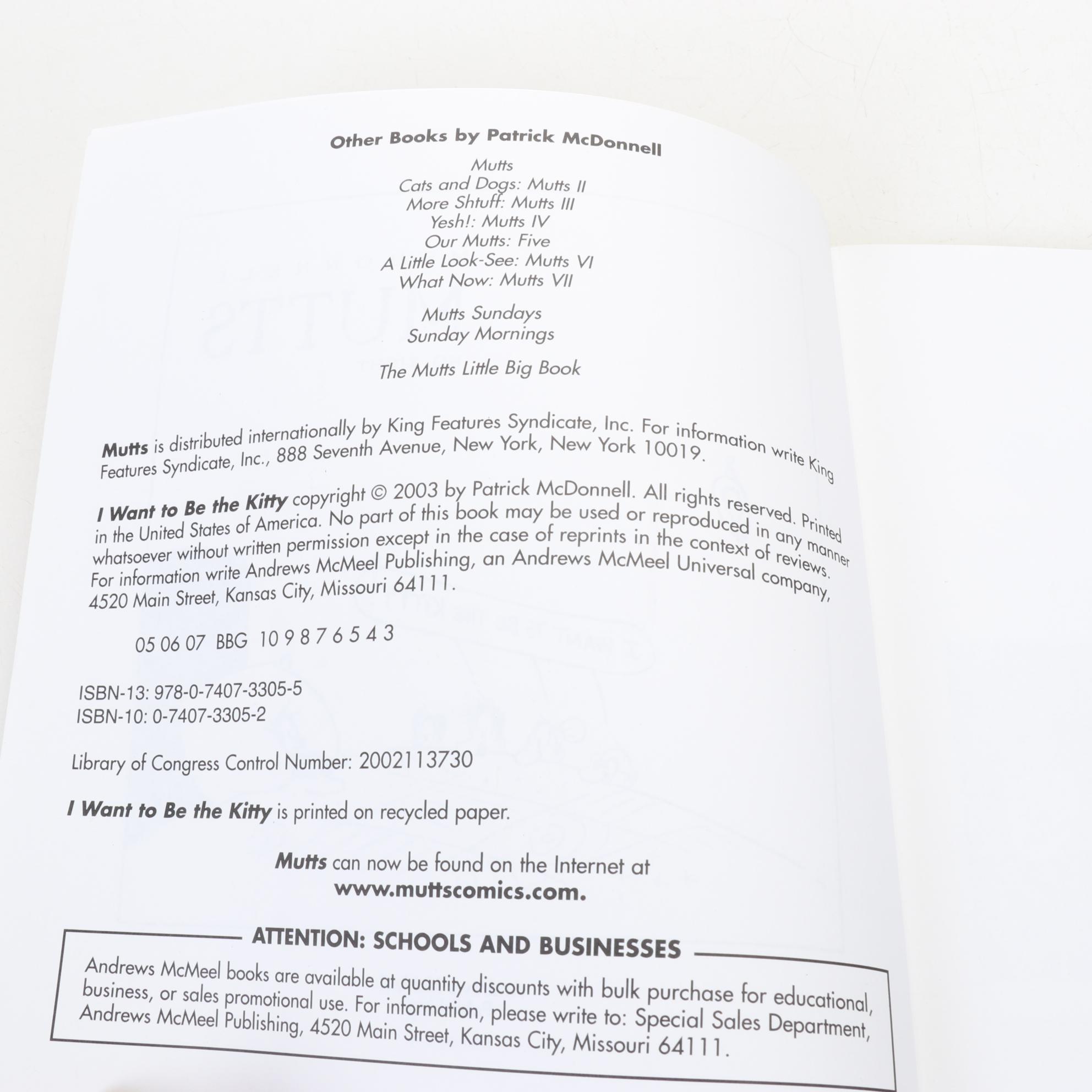 Nineteen Books of "Mutts" and "Get Fuzzy" Comics, Late 20th to 21st Century