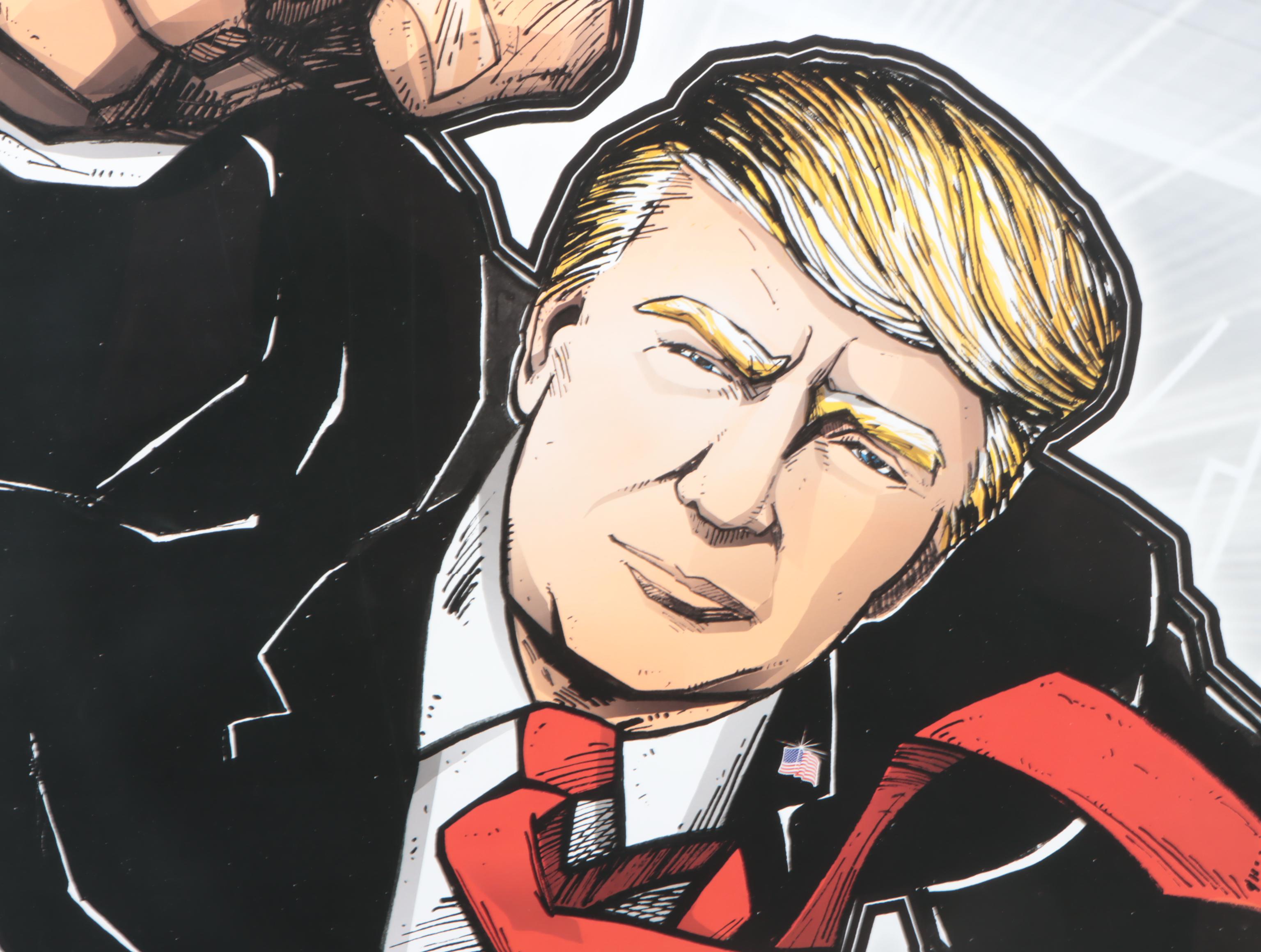 Donald Trump "Keep America Great" Poster with Political Campaign Print