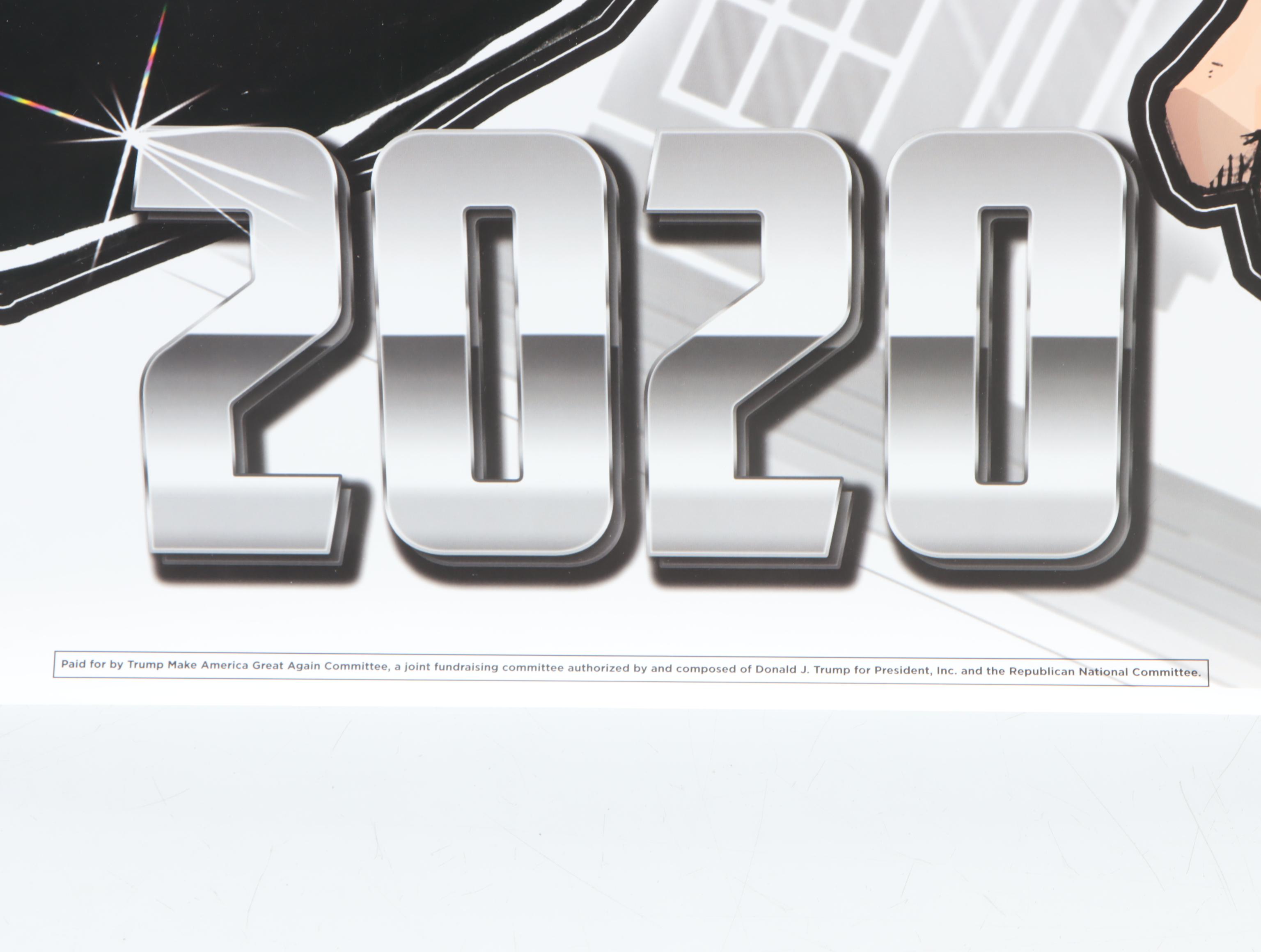 Donald Trump "Keep America Great" Poster with Political Campaign Print