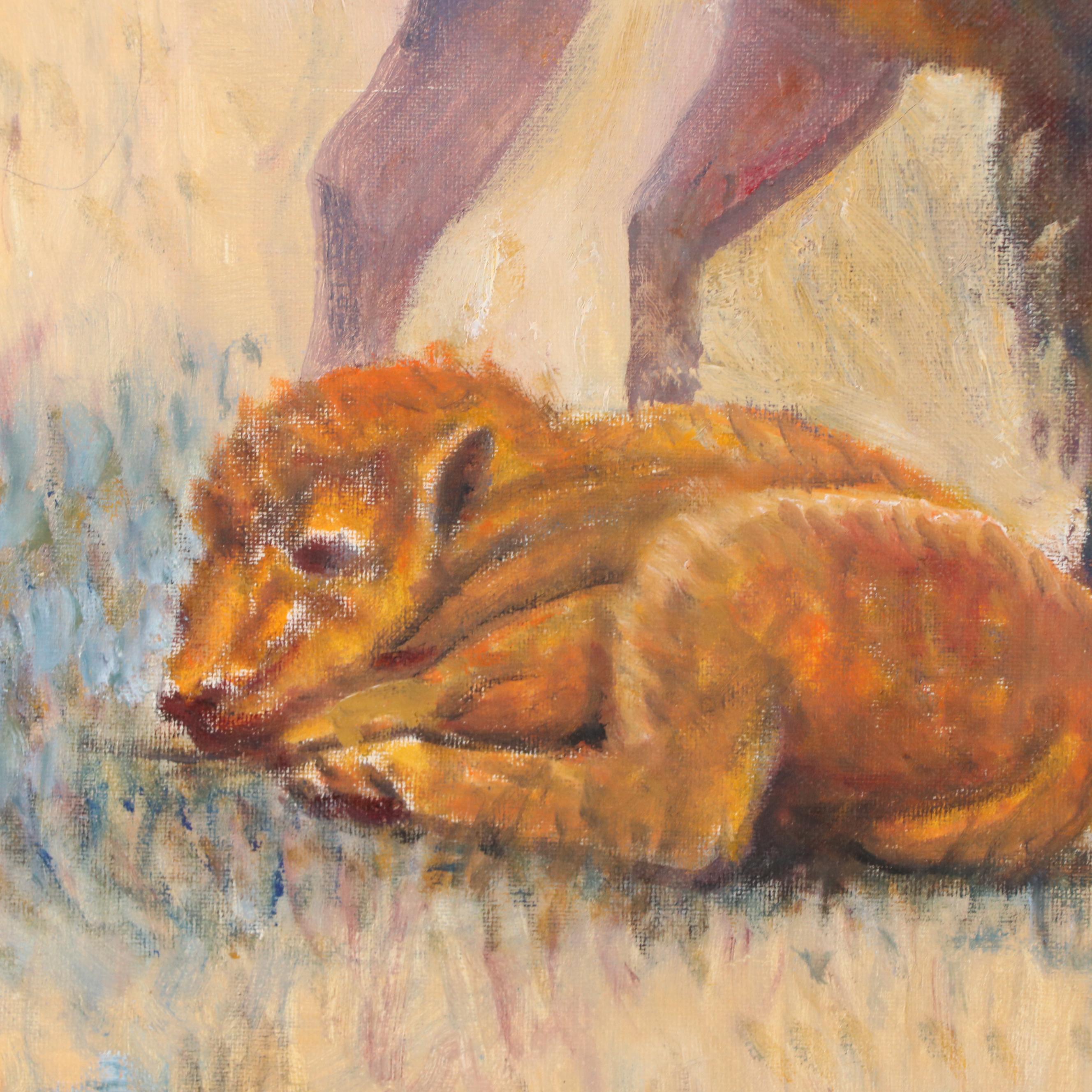 Gregory Perillo Western Genre Oil Painting of Bison