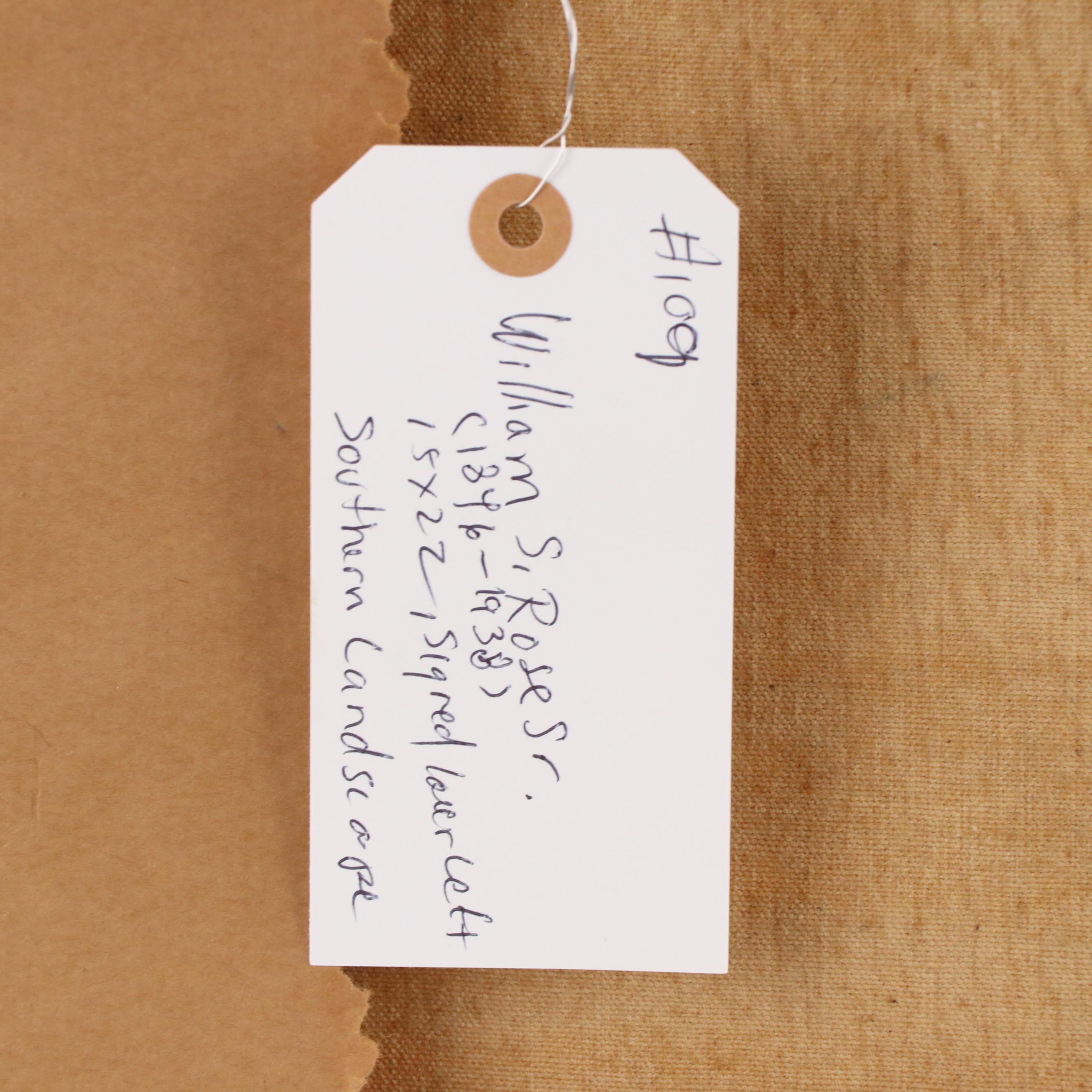 William S. Rose, Sr. Southern Landscape Painting, Early 20th Century