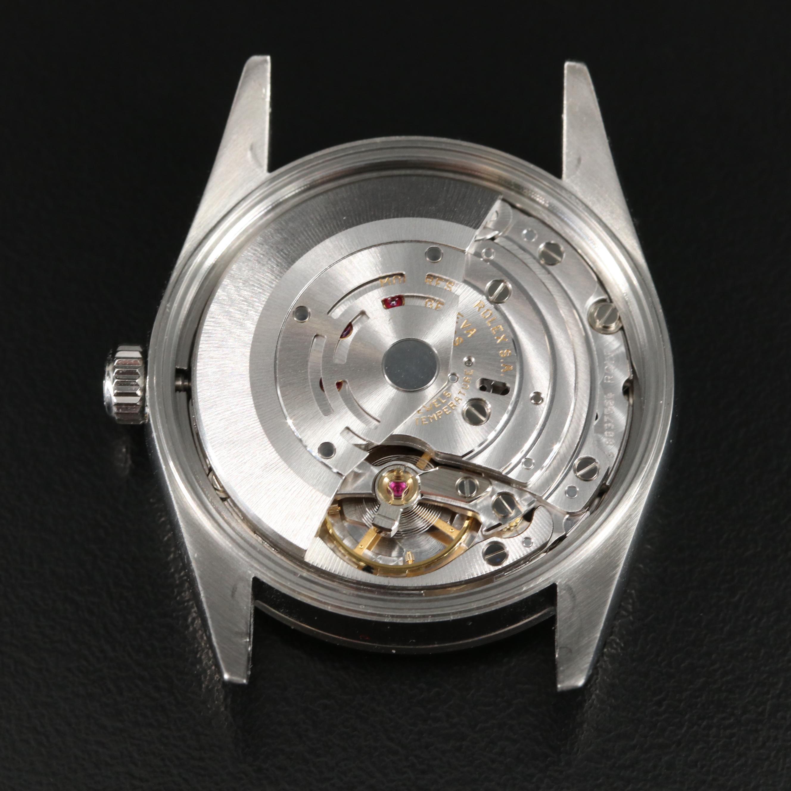 Rolex Air-King Steel Black Dial 34MM Automatic Watch