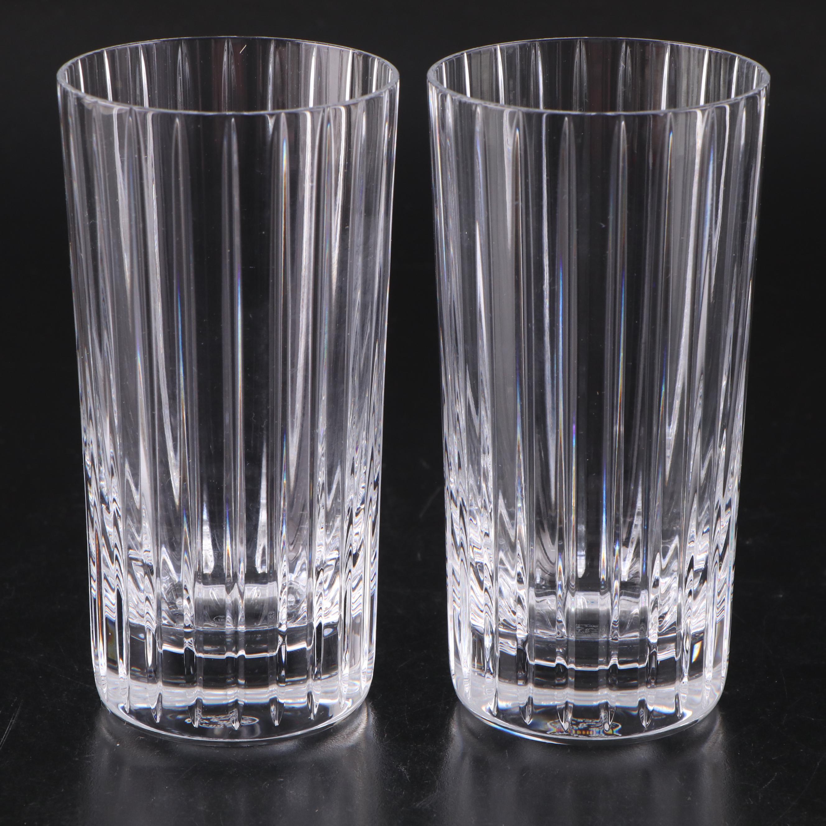 Baccarat "Harmonie" Crystal Highball Glasses, Late 20th C.