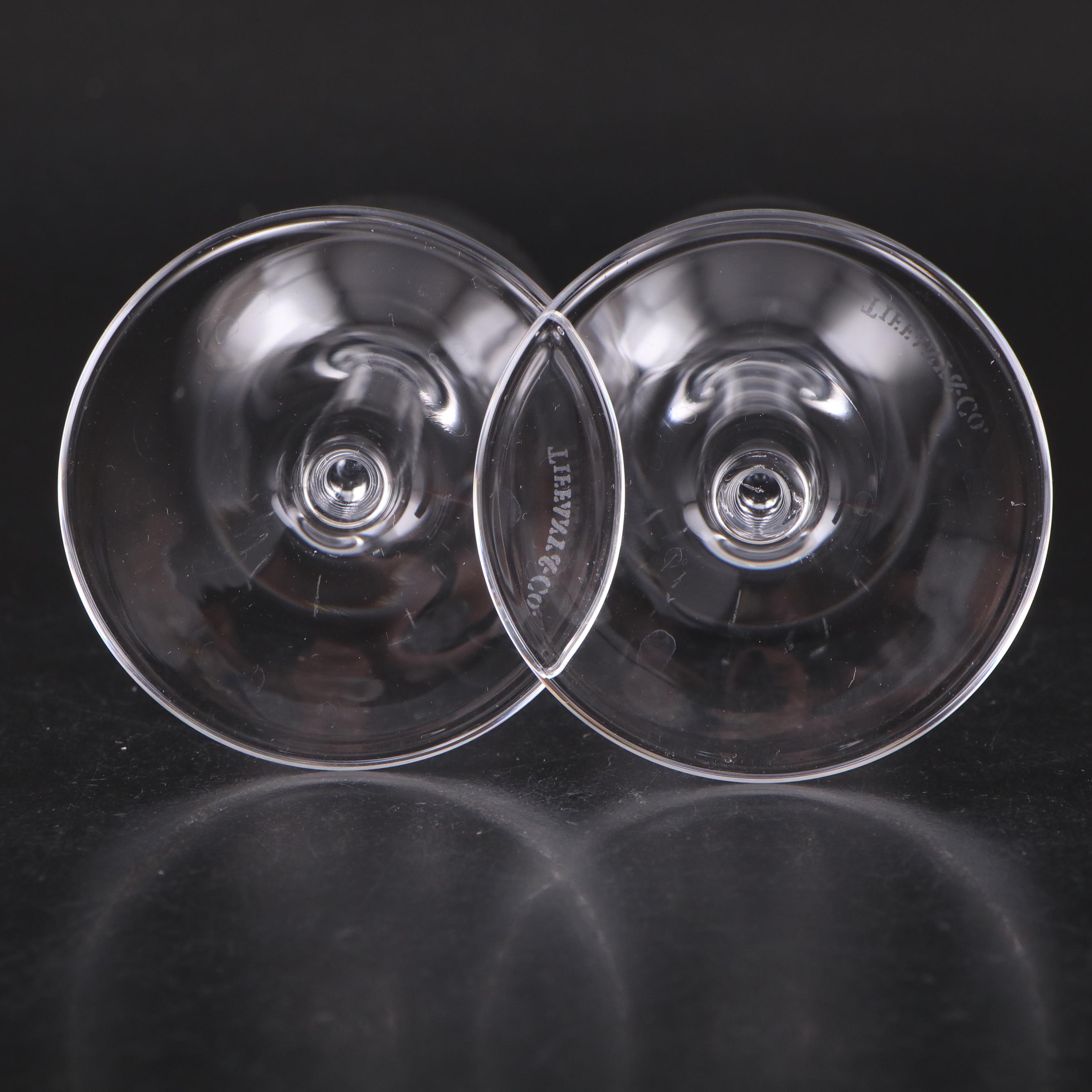 Tiffany & Co. "Classic Home Essentials" Crystal Champagne Flutes