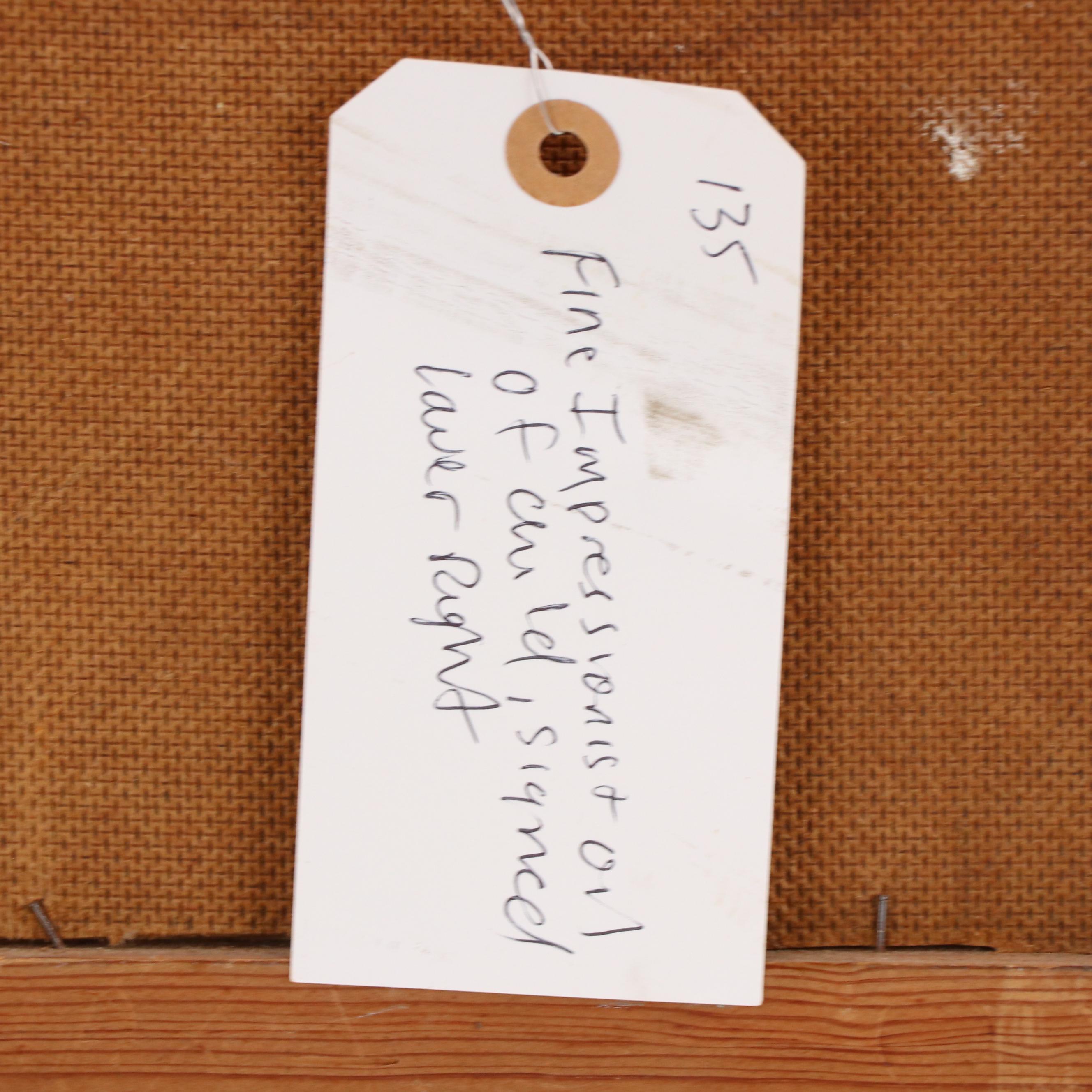 Impressionist Oil Portrait Painting of a Child