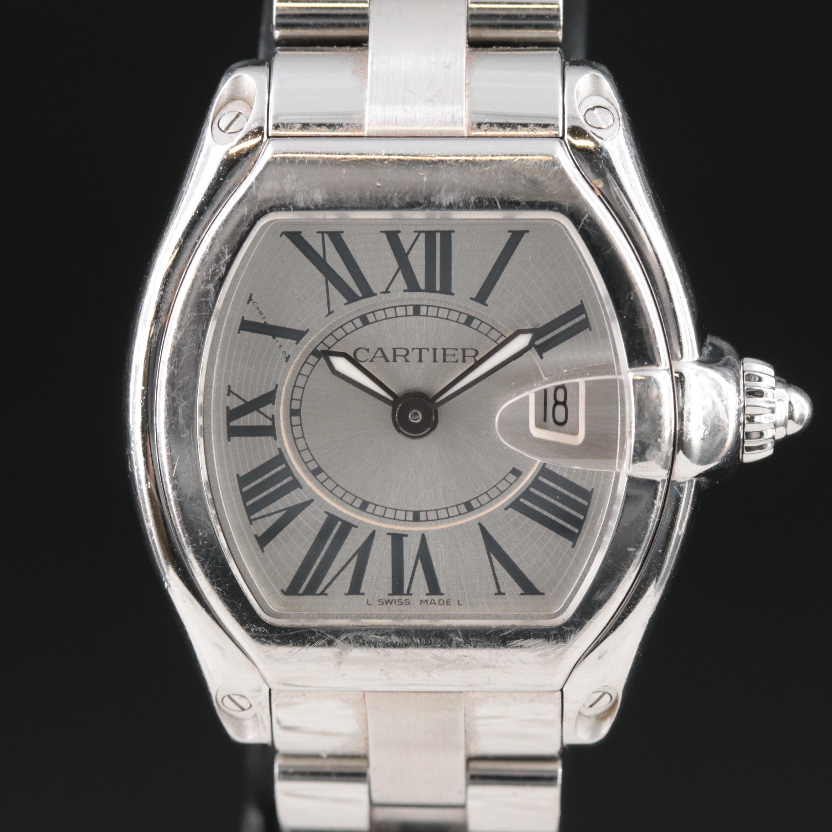 Cartier Roadster Stainless Steel Quartz Watch