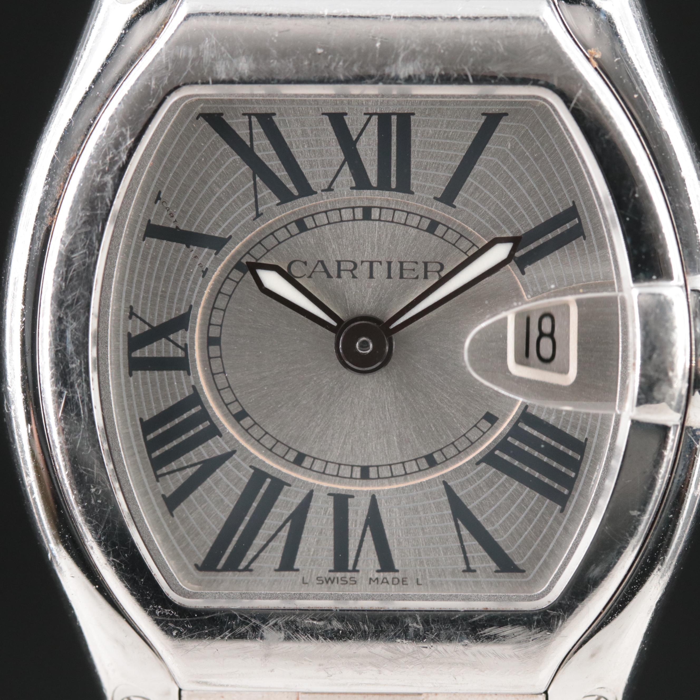 Cartier Roadster Stainless Steel Quartz Watch